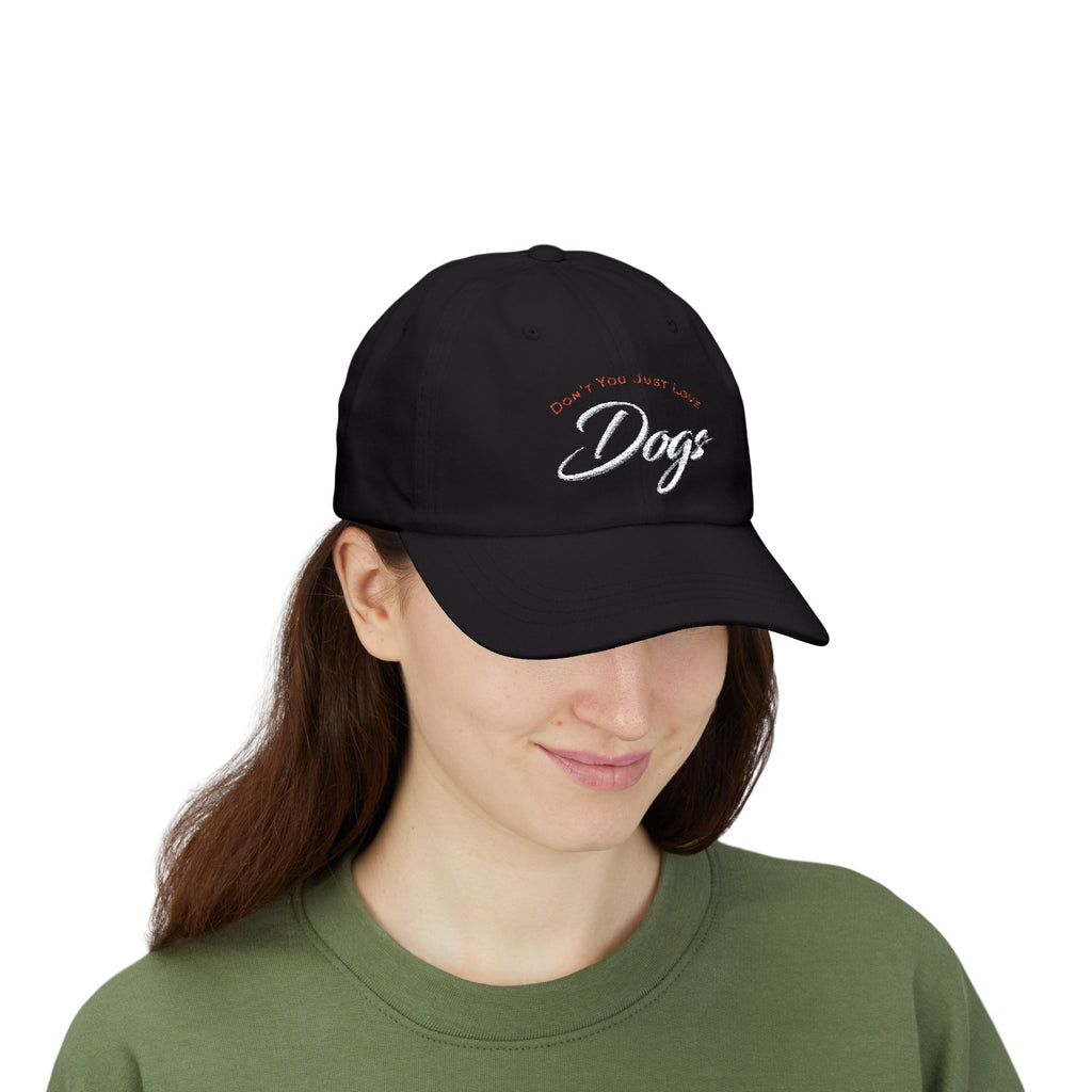 "Don't You Just Love Dogs" Embroidered Paw Print Hat