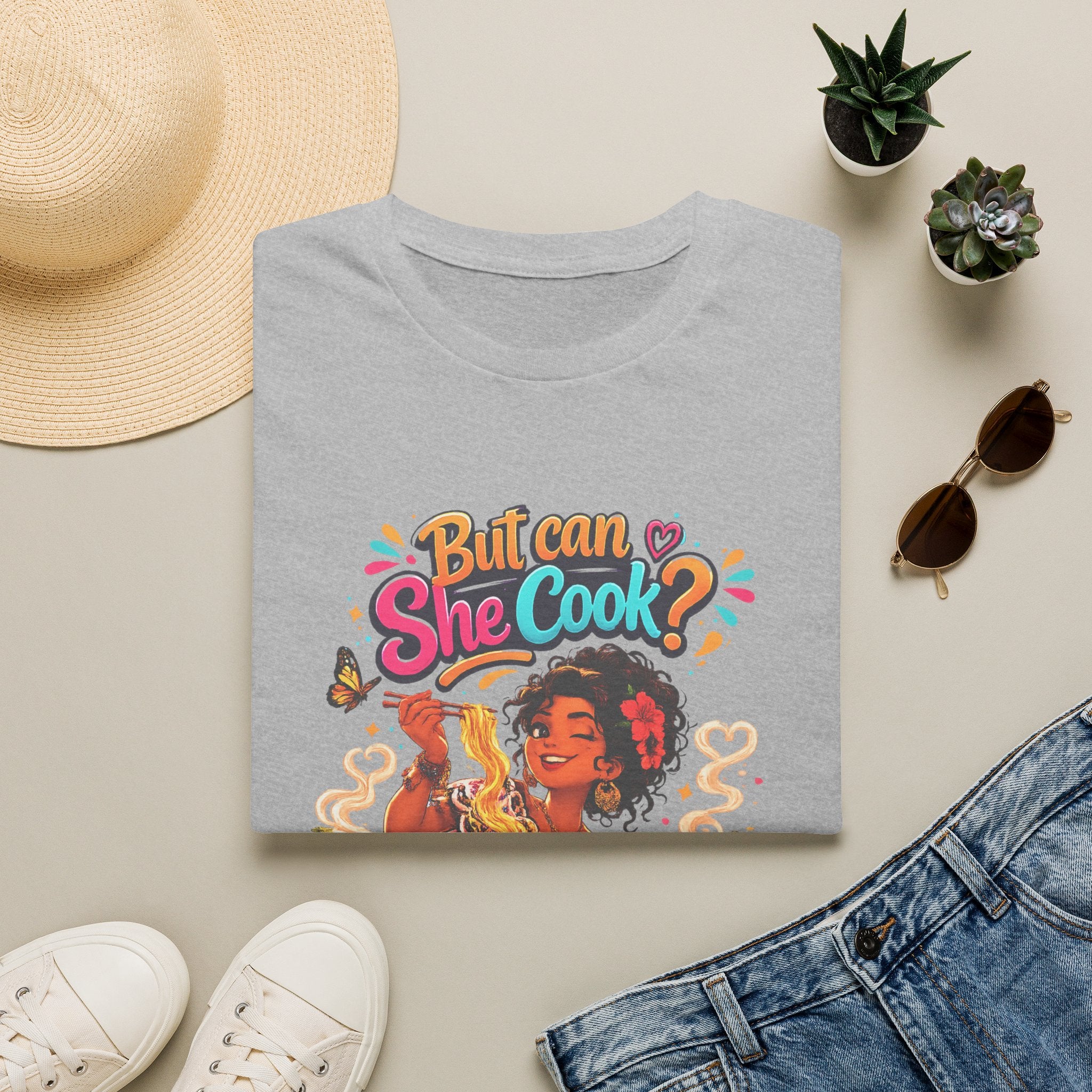 "But Can She Cook?" Retro Chef Graphic Tee