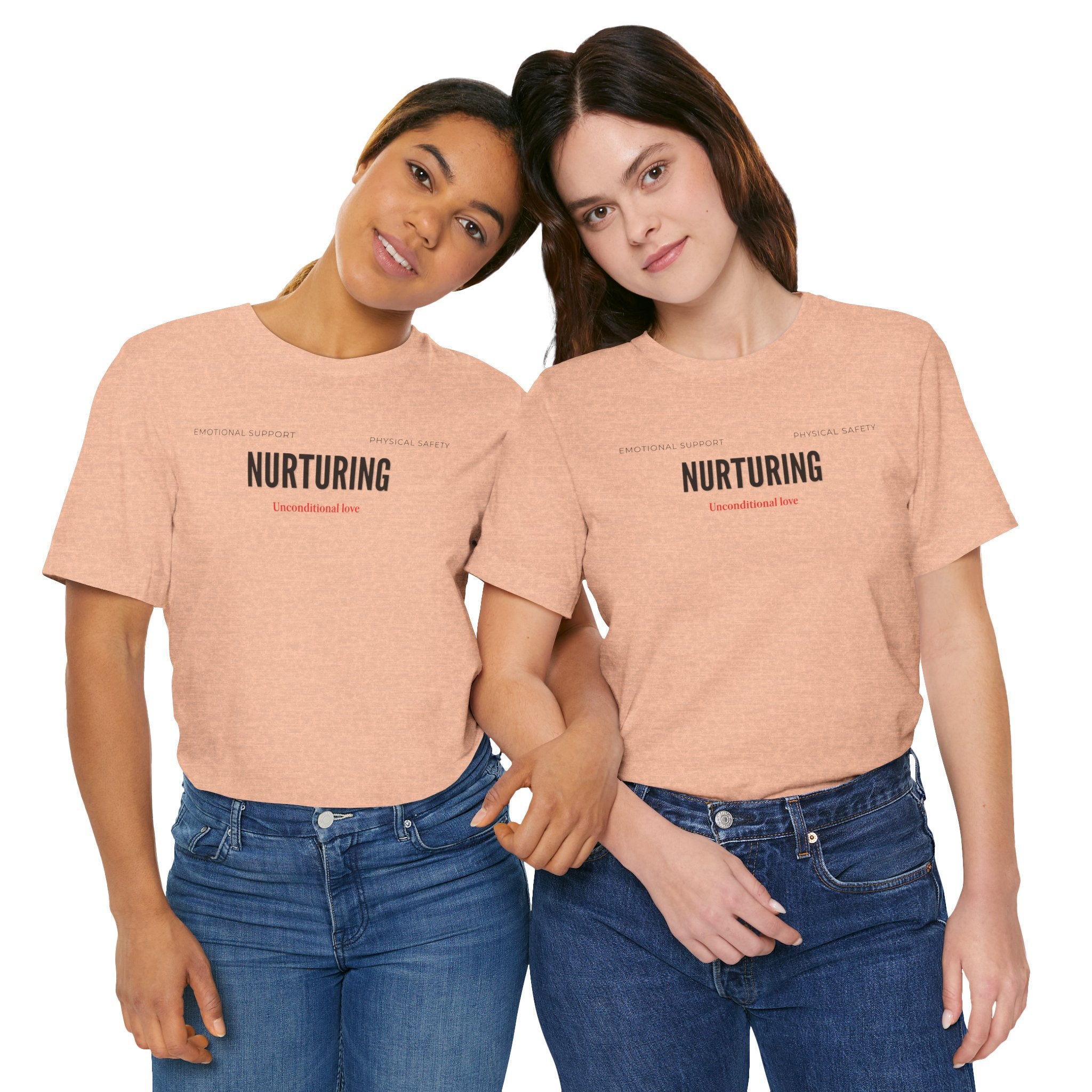 Nurturing Mother Tee — Silhouette Family Short Sleeve Shirt
