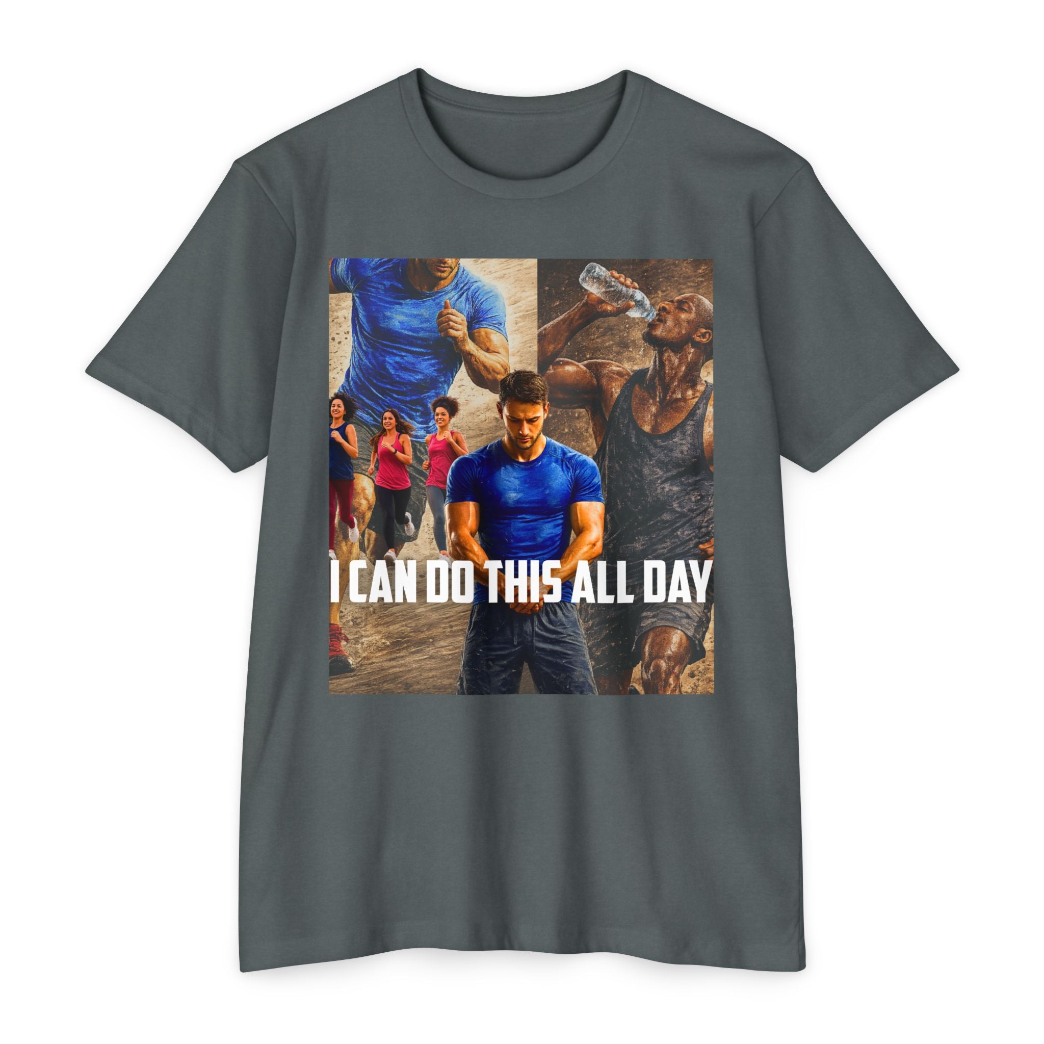 Motivational Workout T-Shirt — "I Can Do This All Day" Athletic Tee