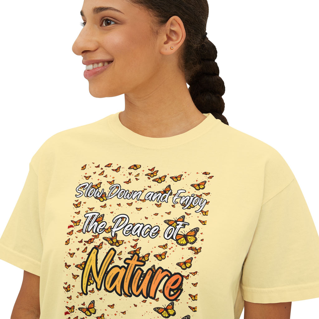Enjoy The Peace of Nature Women’s Boxy T-Shirt