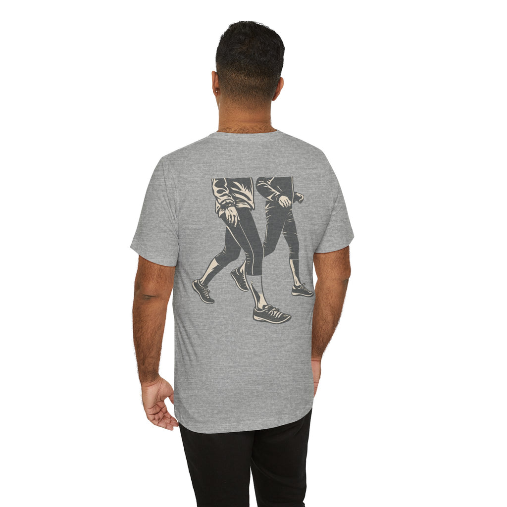 Good Morning Walk Tee — Retro Walking Graphic T-Shirt for Fitness & Morning Strolls