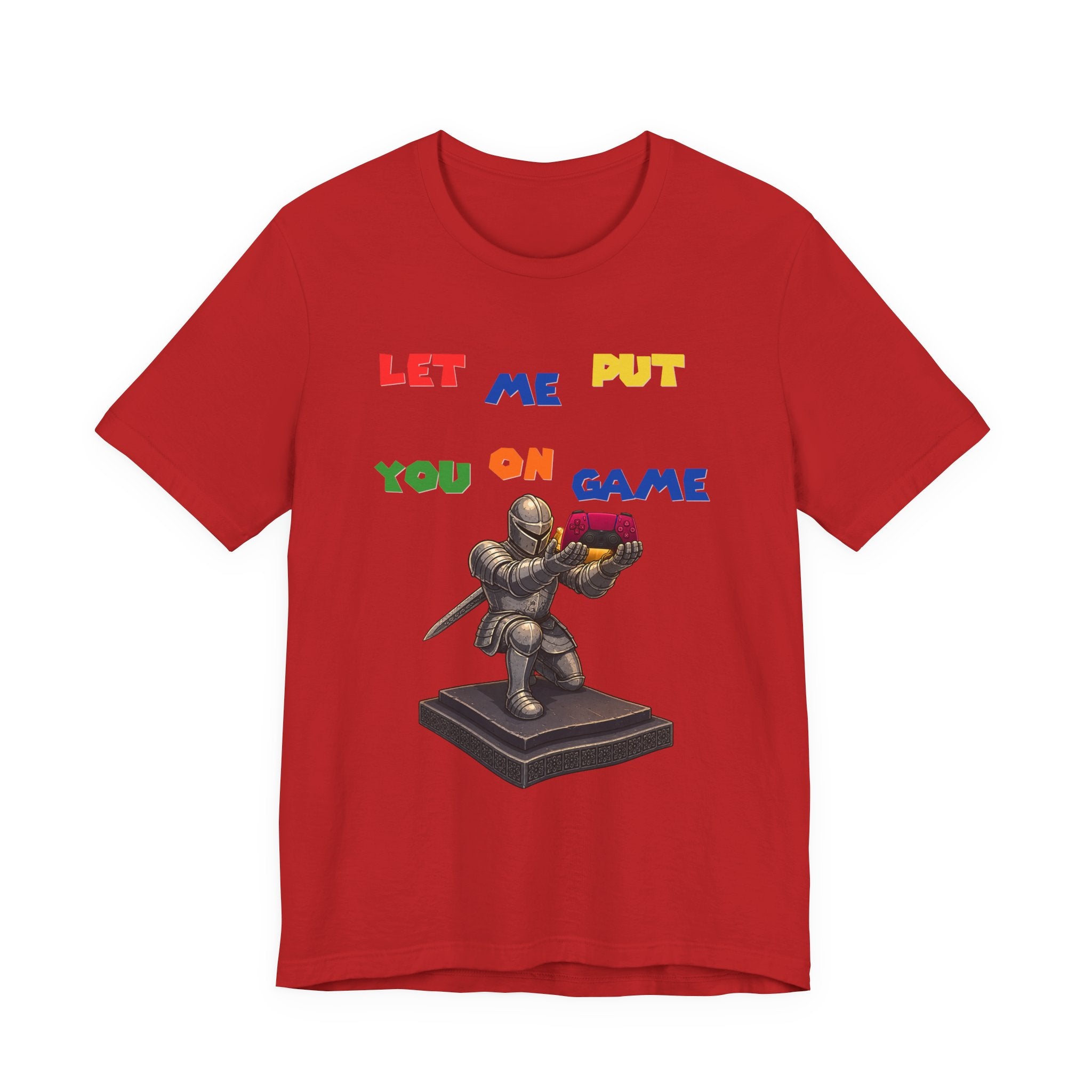 Let Me Put You On Game T-Shirt PS5 — Retro Gamer Knight Graphic Tee
