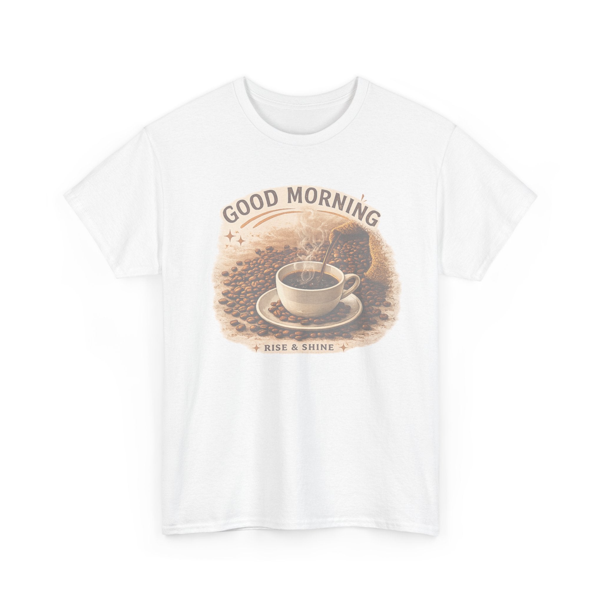 Good Morning' Rise & Shine Vintage Coffee T-Shirt