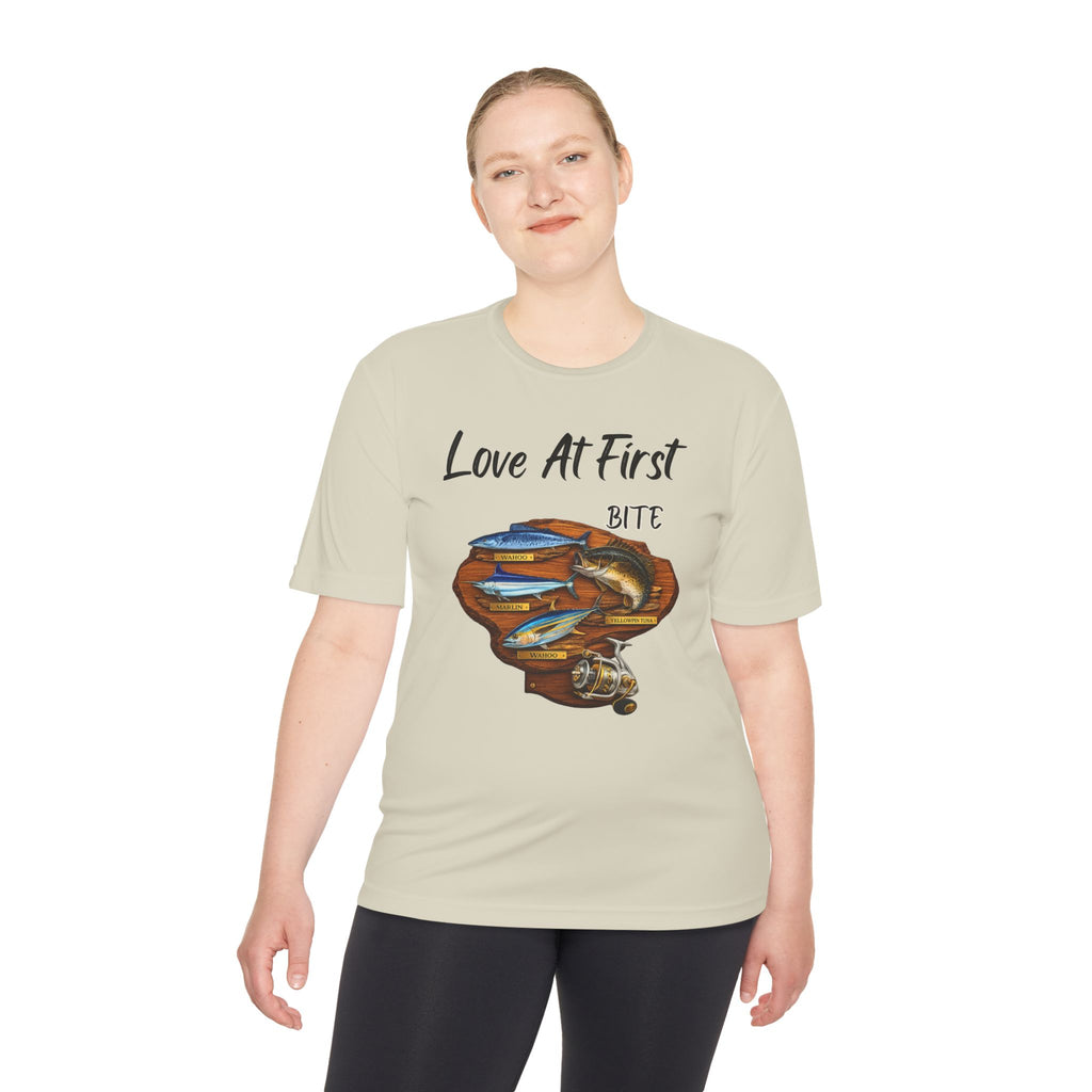 Fishing T-Shirt — "Love At First Bite" Graphic Tee