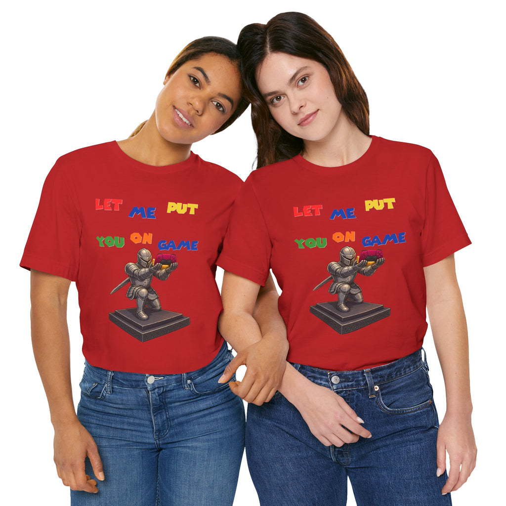 Let Me Put You On Game T-Shirt PS5 — Retro Gamer Knight Graphic Tee