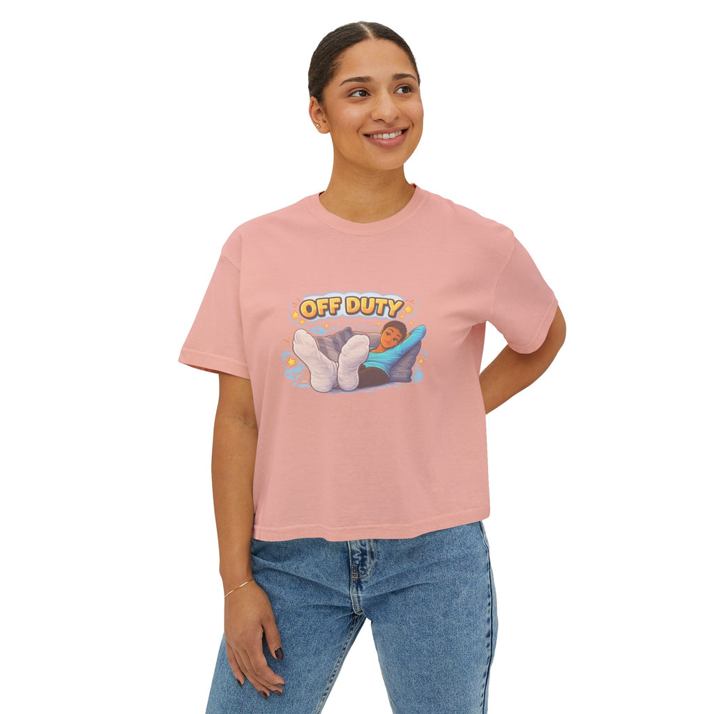 Off Duty Relaxation Tee — Women’s Boxy T-Shirt