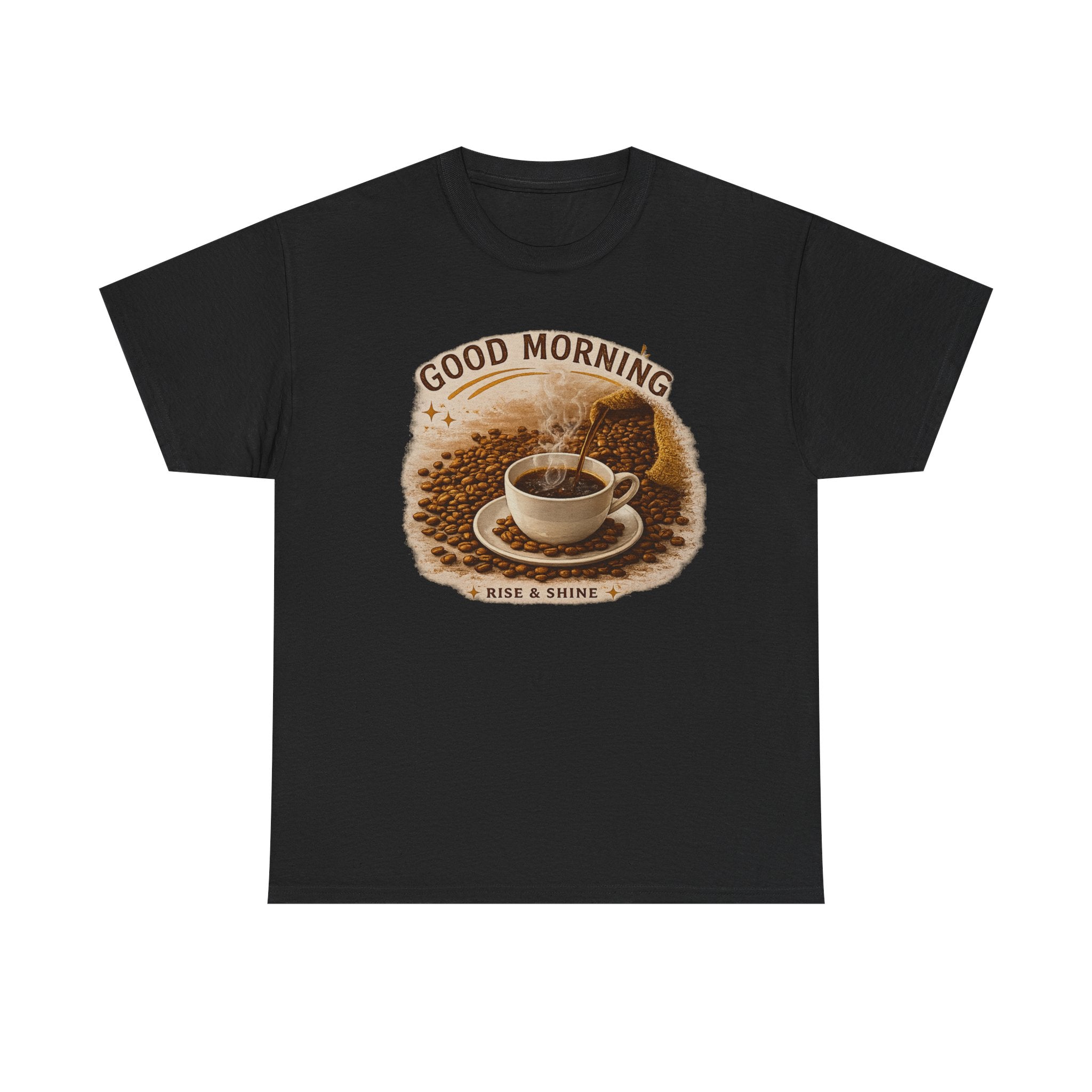 Good Morning' Rise & Shine Vintage Coffee T-Shirt