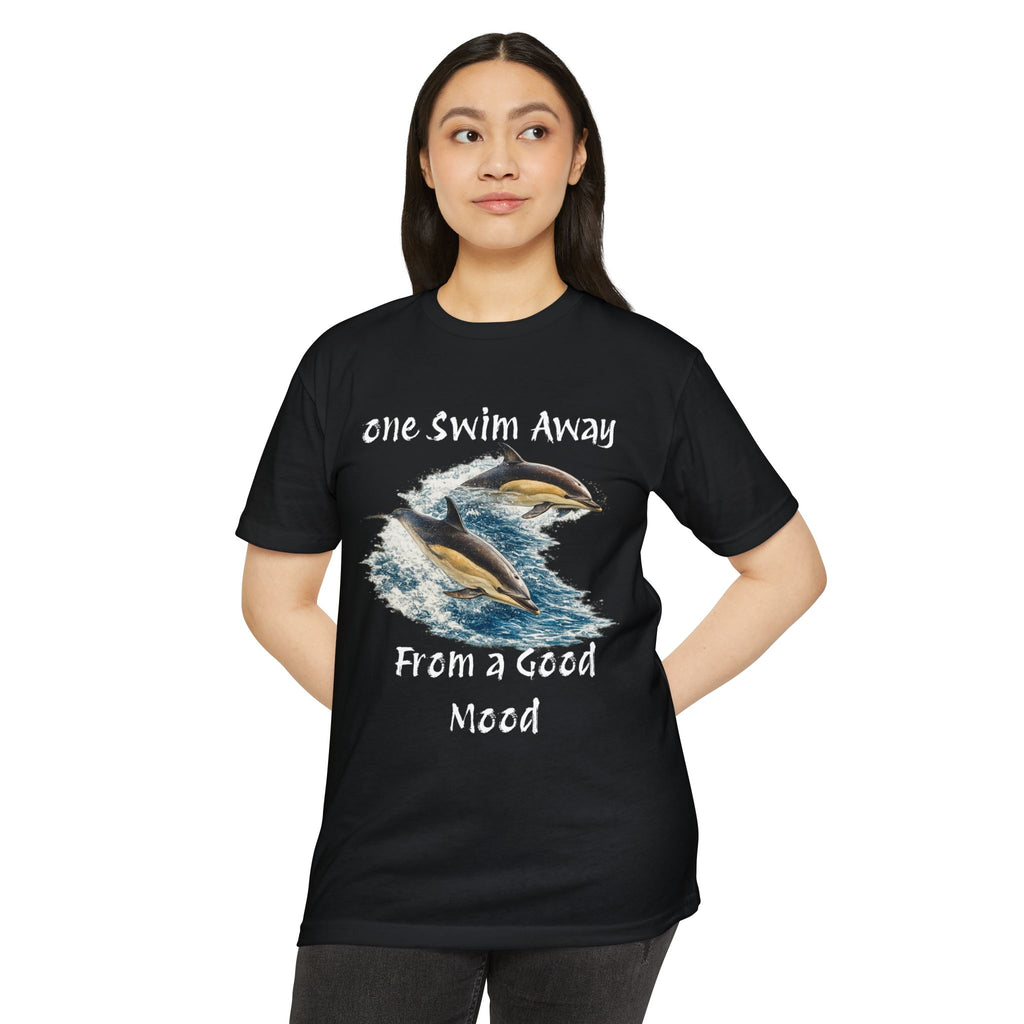 One Swim Away From a Good Mood- Dolphin Relaxed Beach Tee