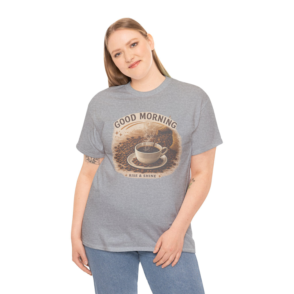 Good Morning' Rise & Shine Vintage Coffee T-Shirt
