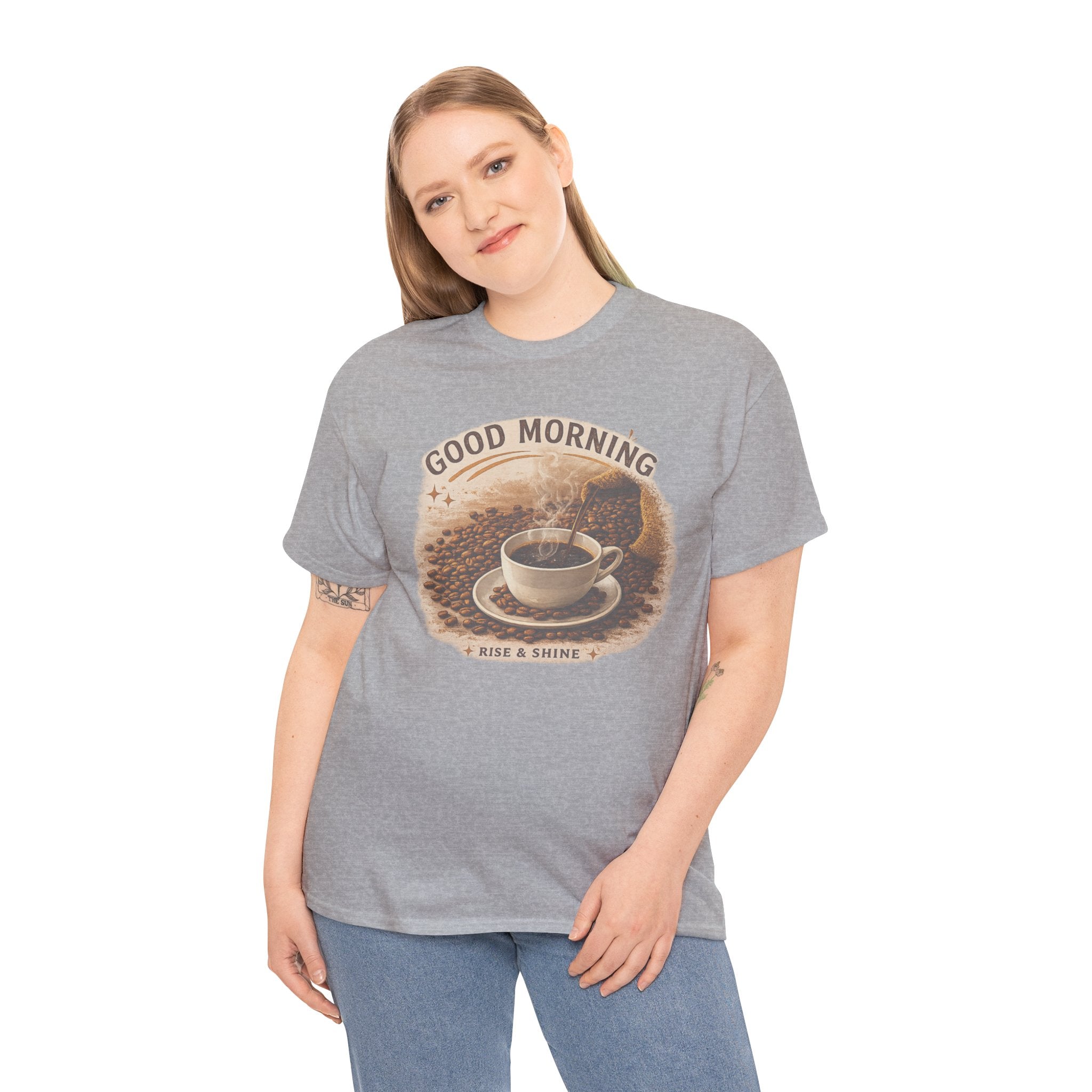 Good Morning' Rise & Shine Vintage Coffee T-Shirt