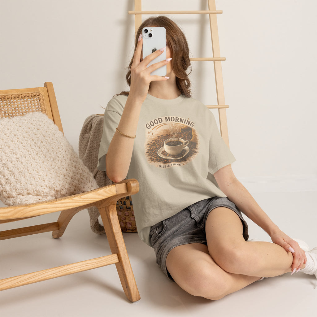 Good Morning' Rise & Shine Vintage Coffee T-Shirt