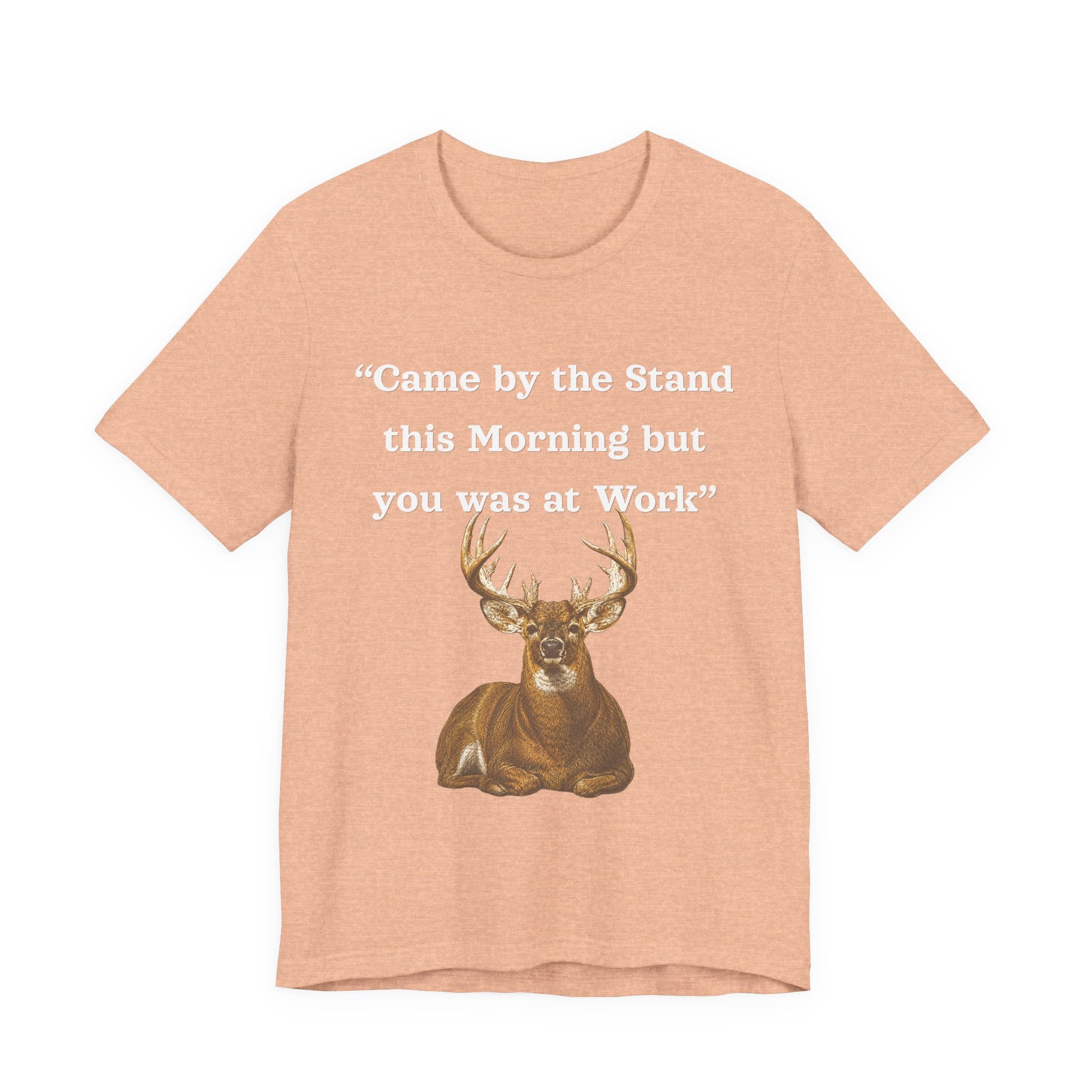 Deer Hunting "Came by the Stand this Morning but you was at Work" T-Shirt
