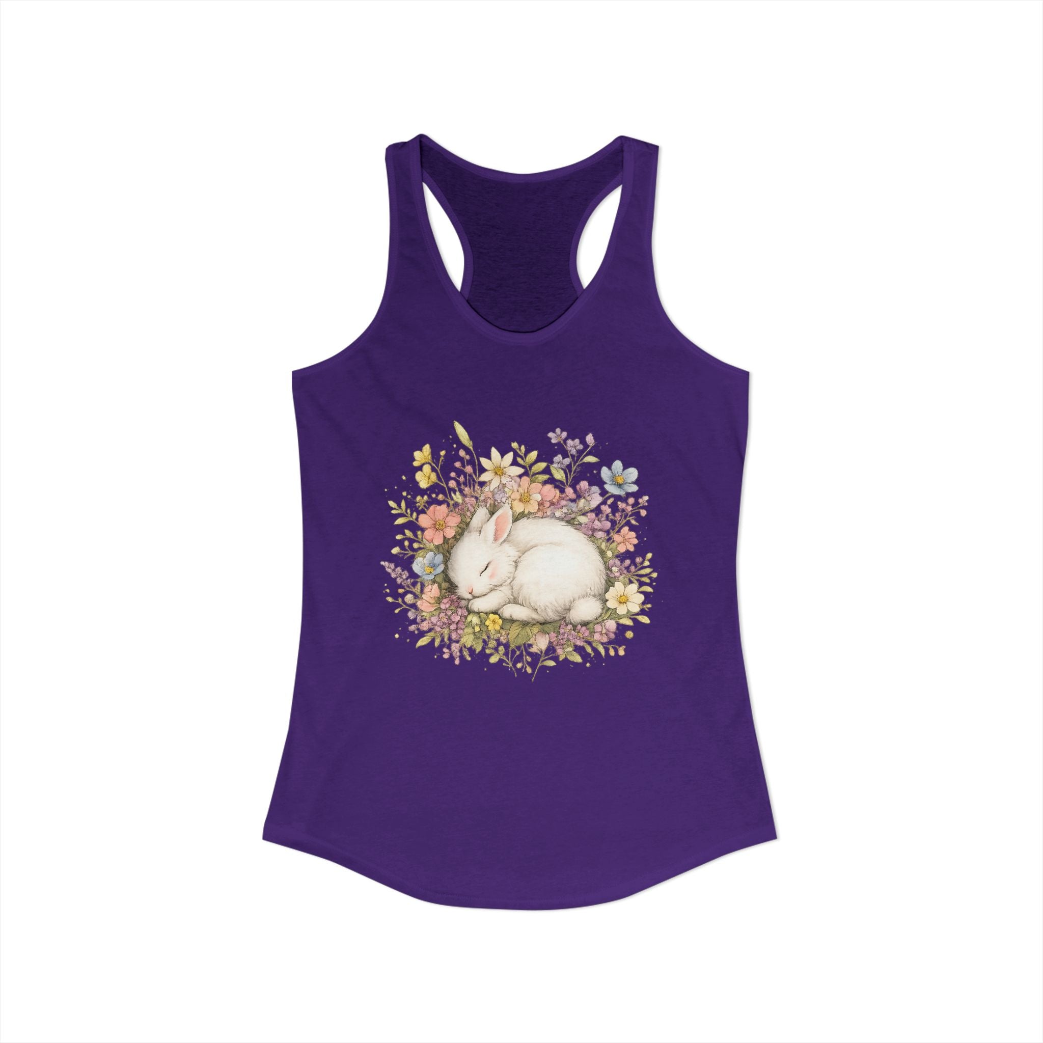 Women's Cute Bunny Ideal Racerback Tank