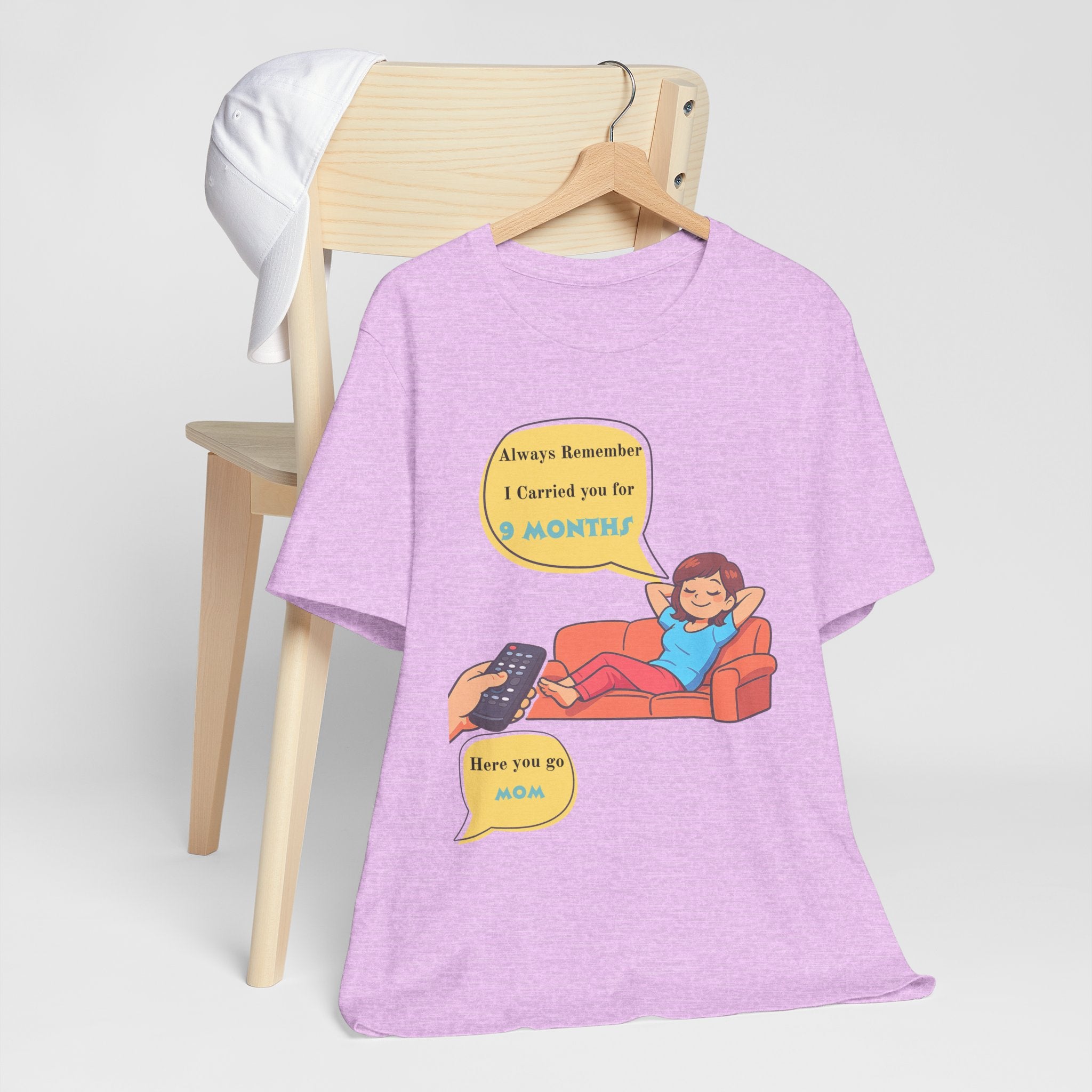 Funny Mom T‑Shirt - "Always Remember I Carried You for 9 Months" Graphic Tee