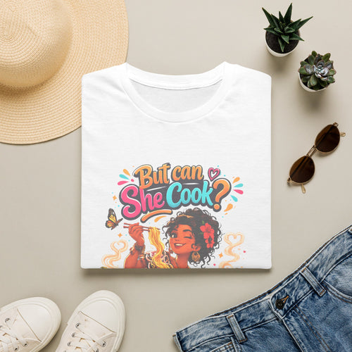 "But Can She Cook?" Retro Chef Graphic Tee