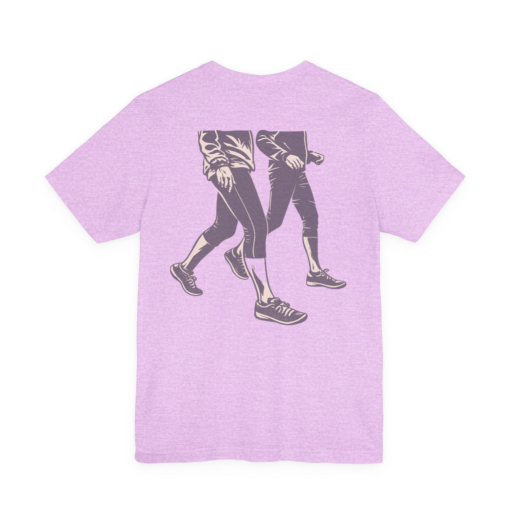 Good Morning Walk Tee — Retro Walking Graphic T-Shirt for Fitness & Morning Strolls