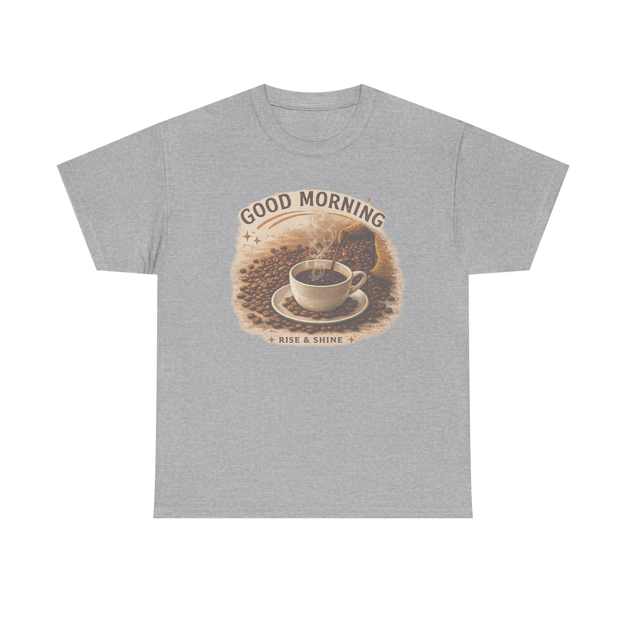Good Morning' Rise & Shine Vintage Coffee T-Shirt