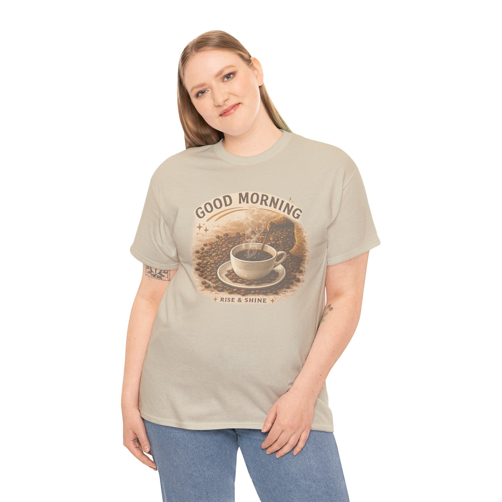 Good Morning' Rise & Shine Vintage Coffee T-Shirt