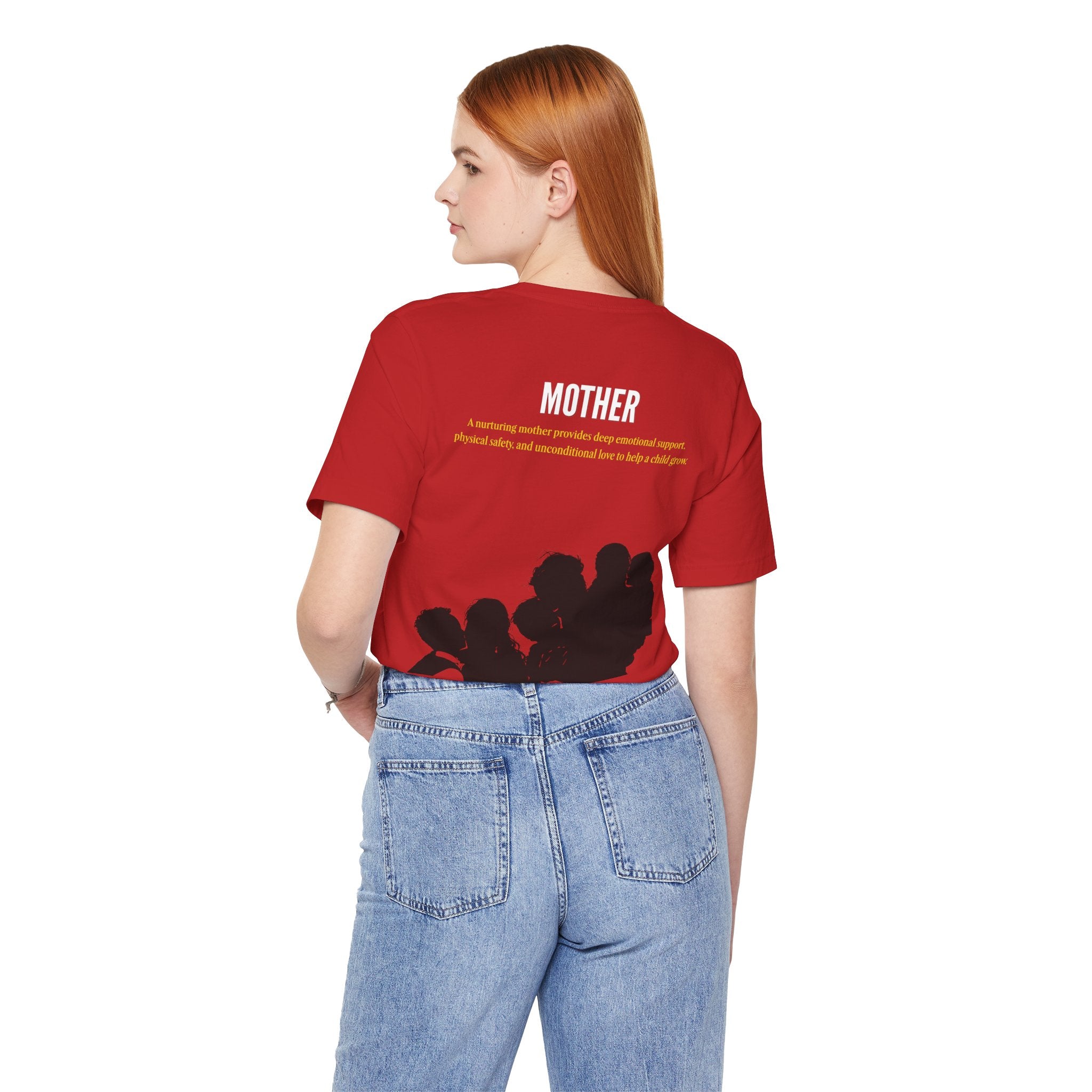 Nurturing Mother Tee — Silhouette Family Short Sleeve Shirt