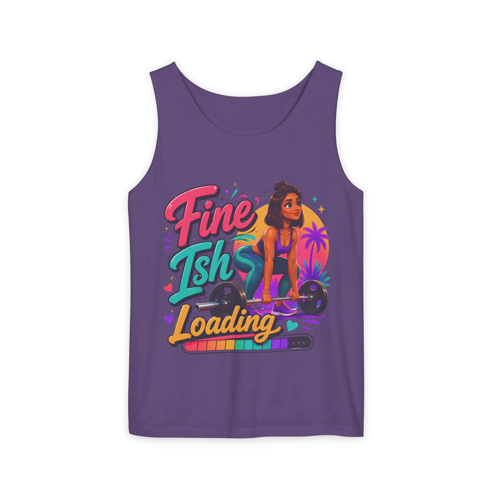 Loading Fine Tsh Tank Top — Retro Beach Vibe Graphic Tank