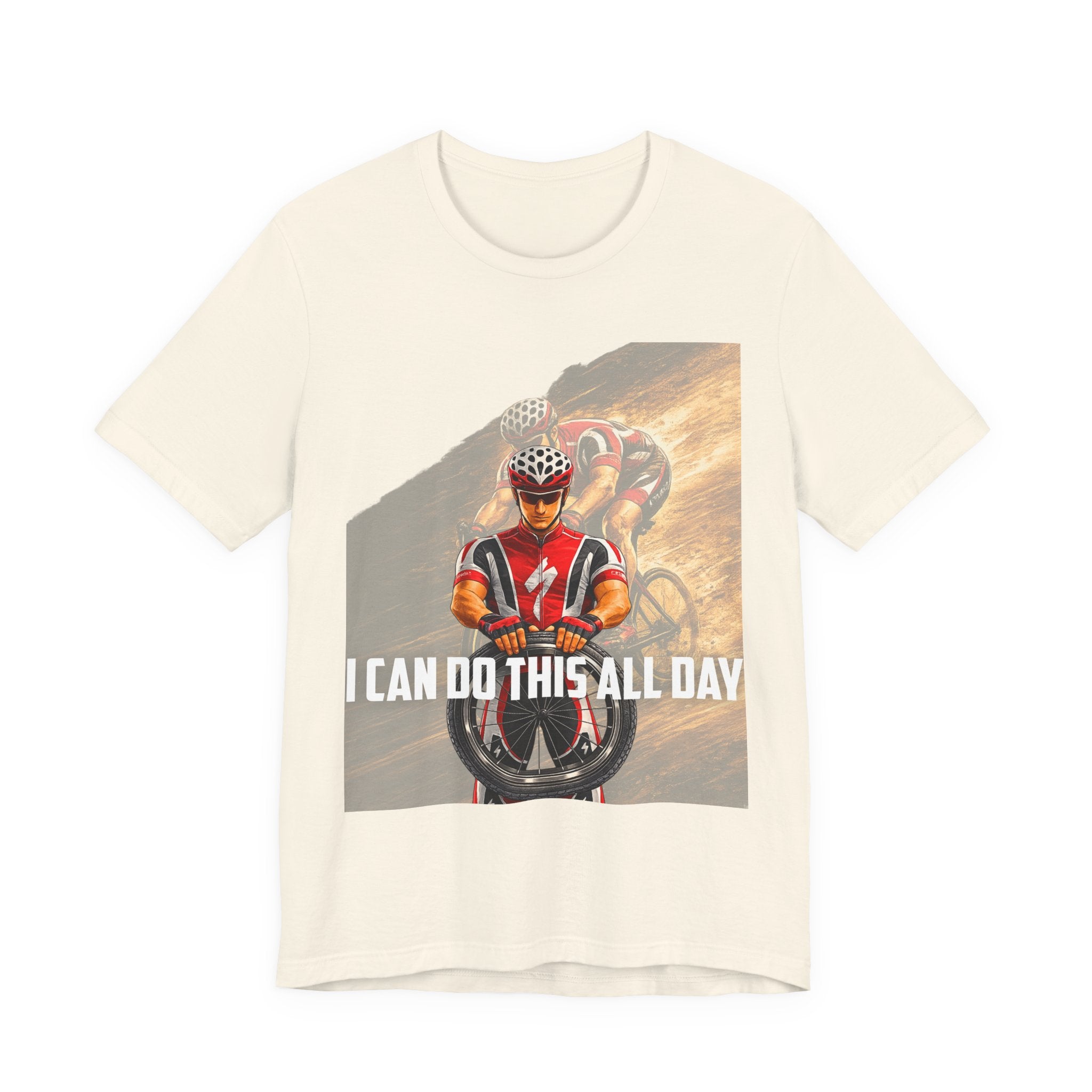 Cycling T‑Shirt — 'I Can Do This All Day' Motivational Road Bike Tee