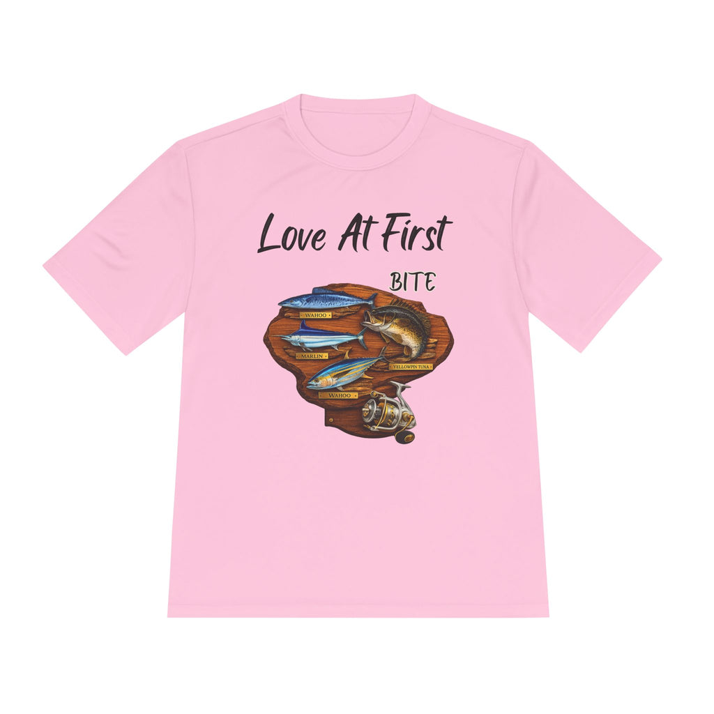 Fishing T-Shirt — "Love At First Bite" Graphic Tee