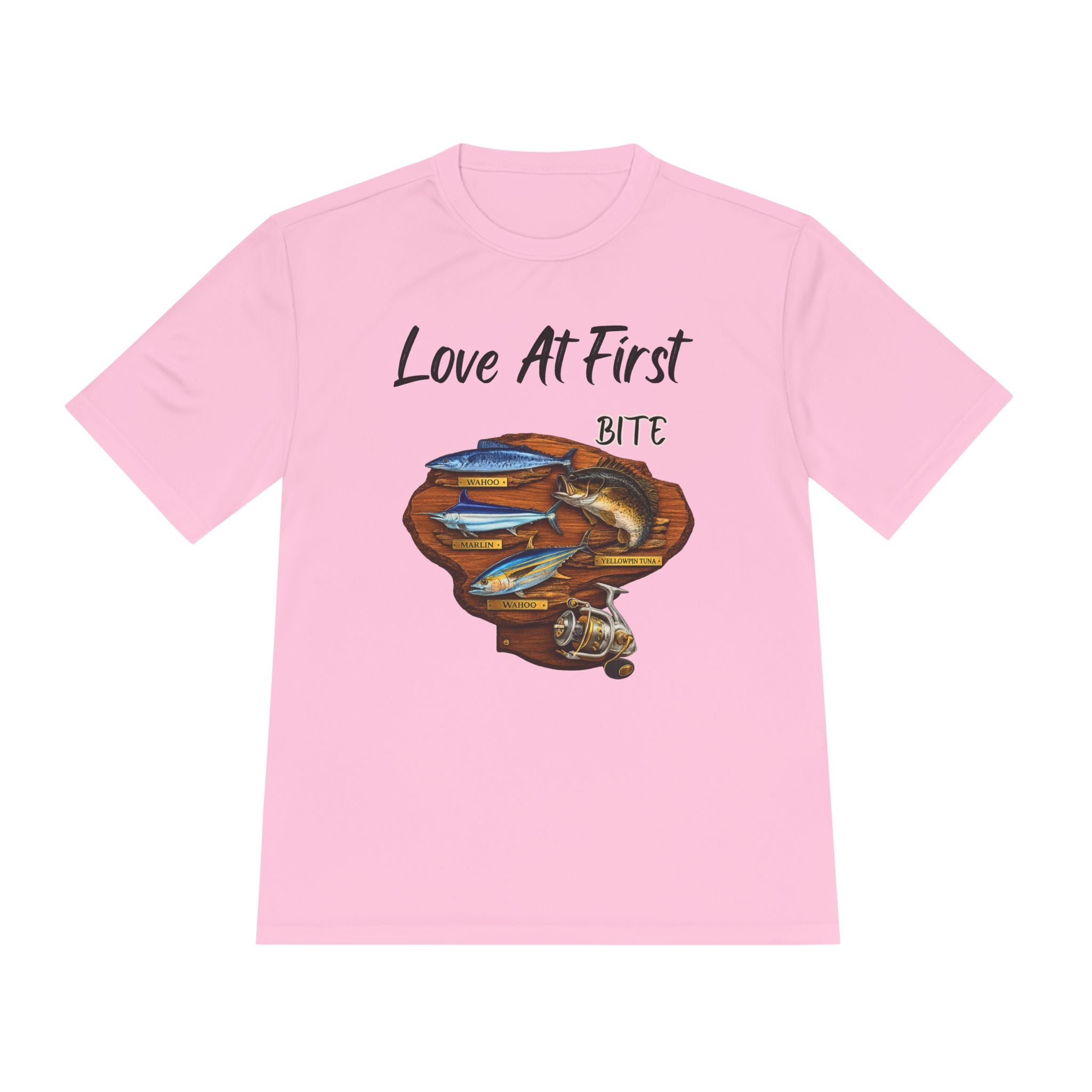 Fishing T-Shirt — "Love At First Bite" Graphic Tee