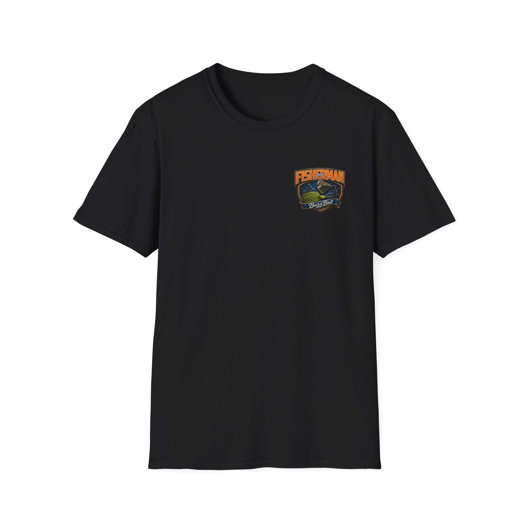 Fisherman Badge T-Shirt — Retro Bass Boat Fishing Tee