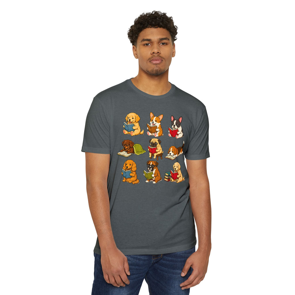 Cute Puppies Reading Dogs T-Shirt