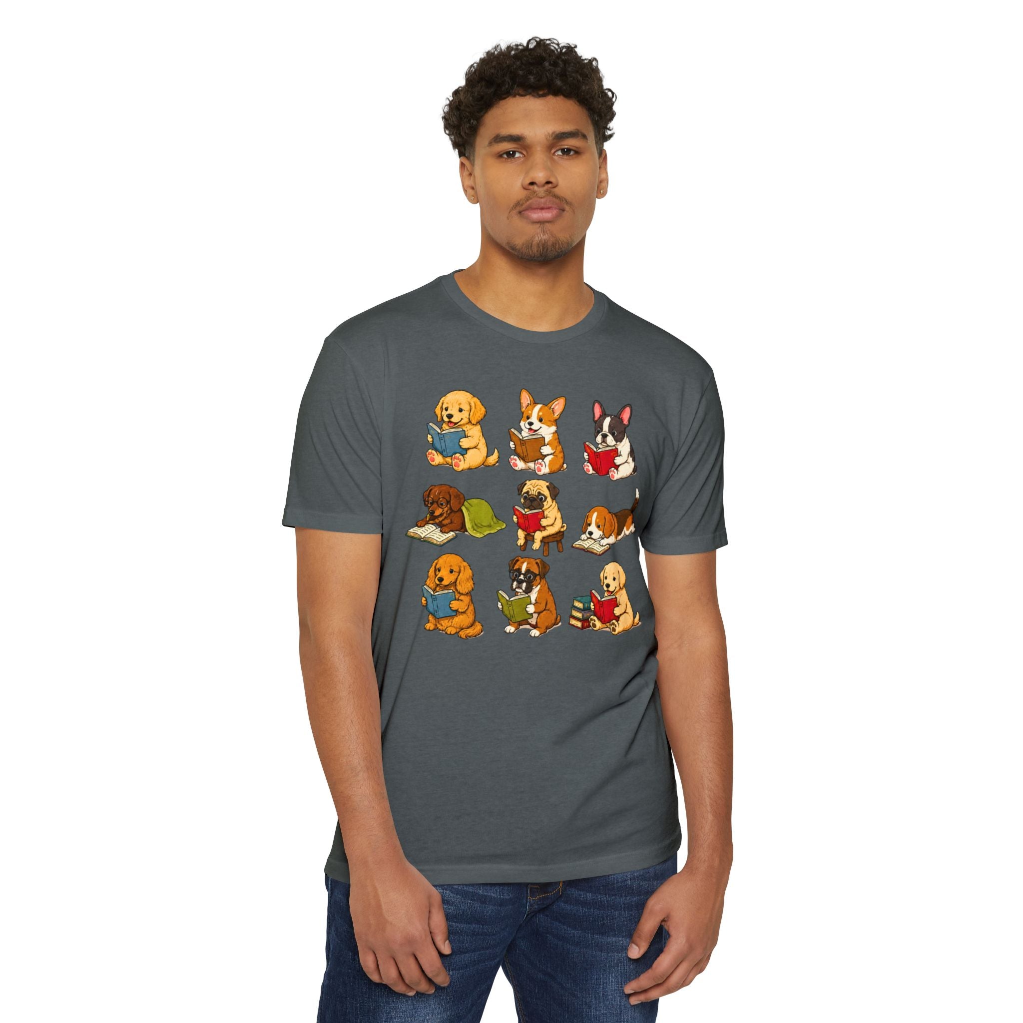 Cute Puppies Reading Dogs T-Shirt