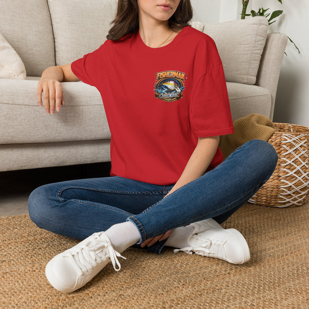 Fisherman Crest T-Shirt — Vintage Marlin Ocean Fishing Graphic