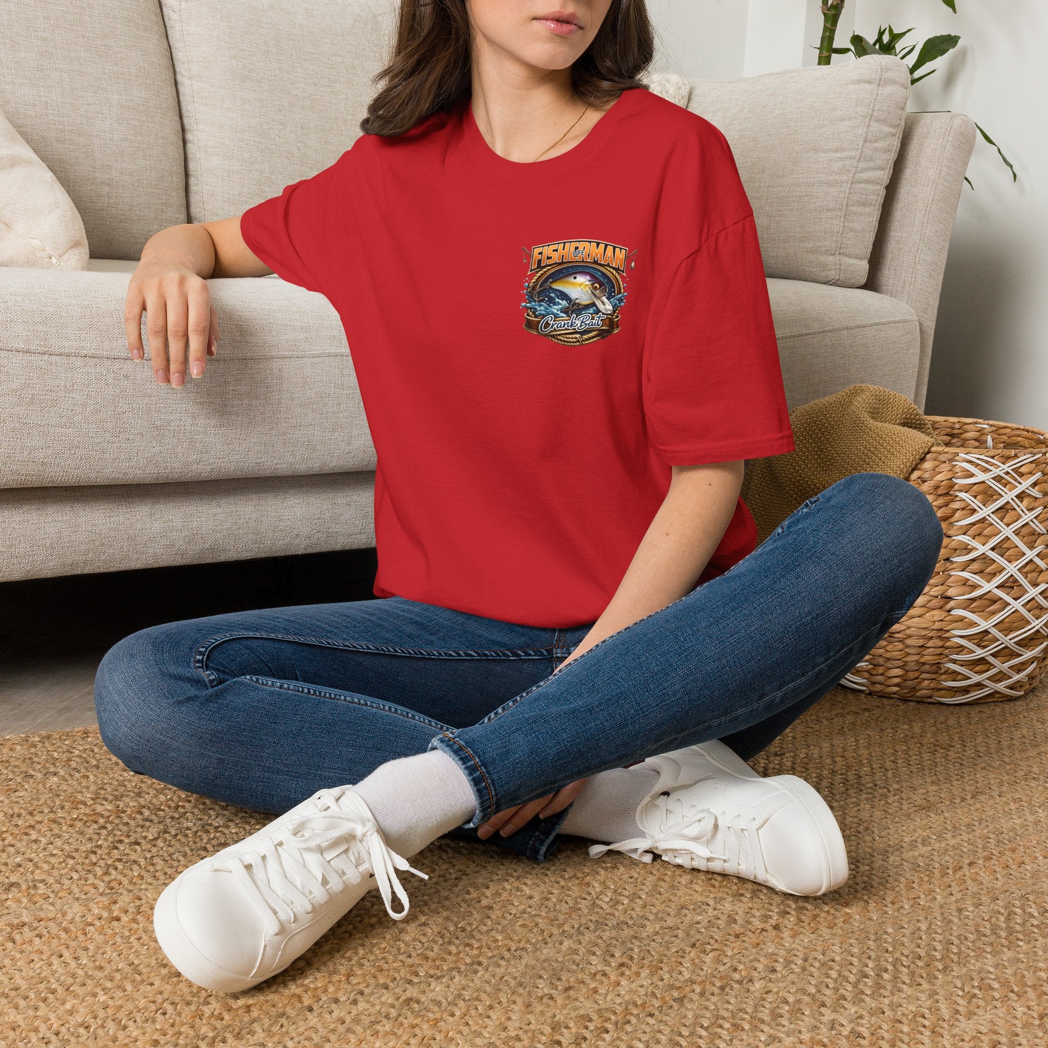 Fisherman Crest T-Shirt — Vintage Marlin Ocean Fishing Graphic