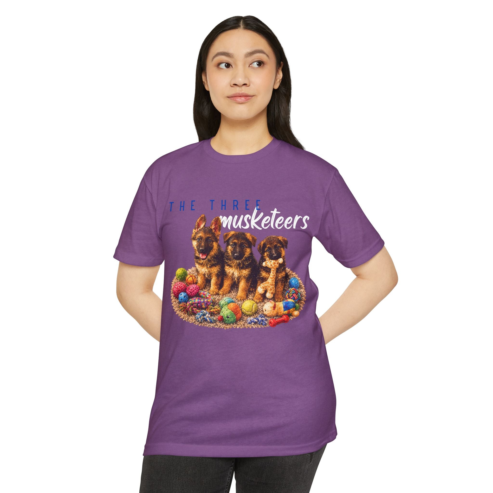 The Three Musketeers Puppy T-Shirt — Cute German Shepherds Easter Dog Tee