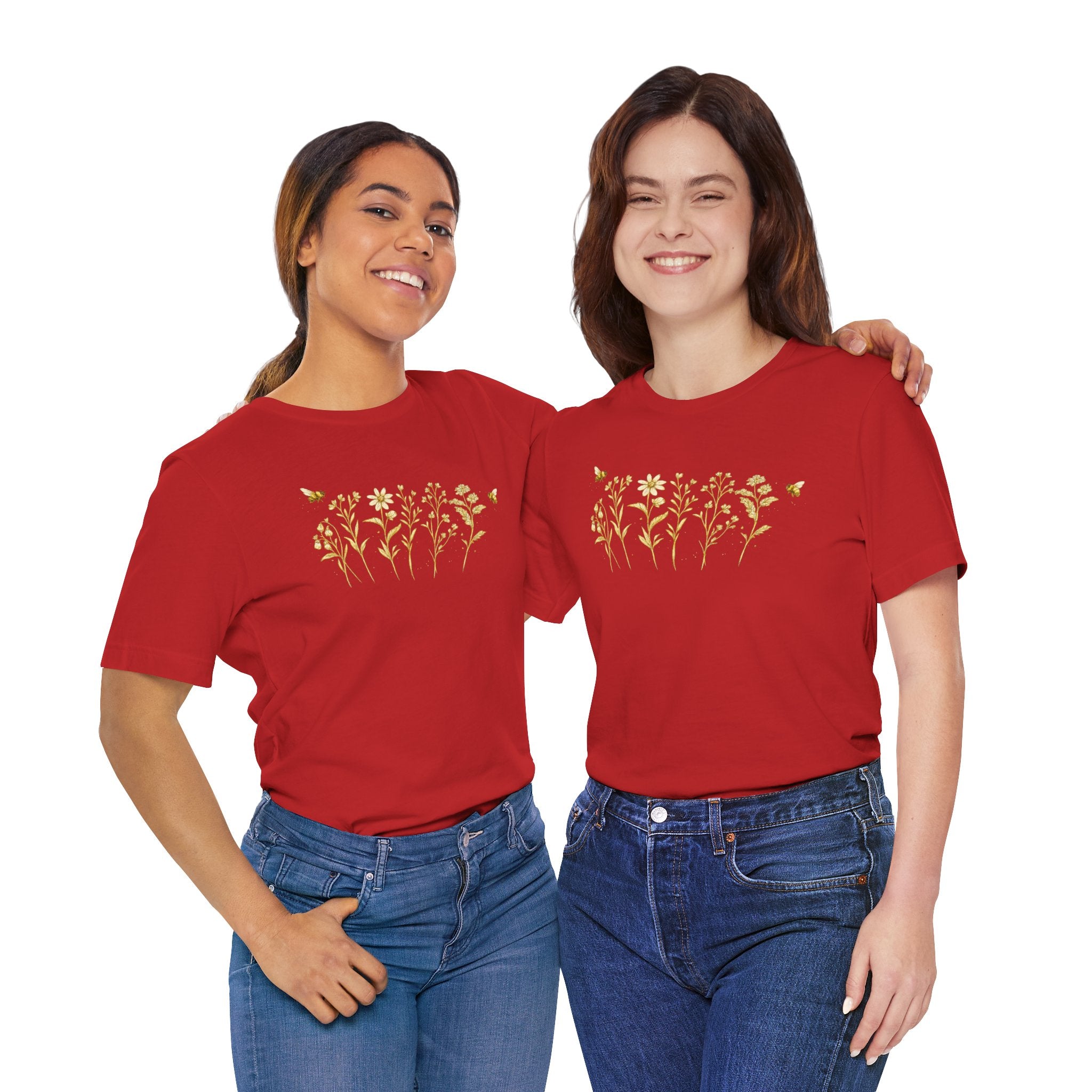 Gold Wildflower Graphic T-Shirt