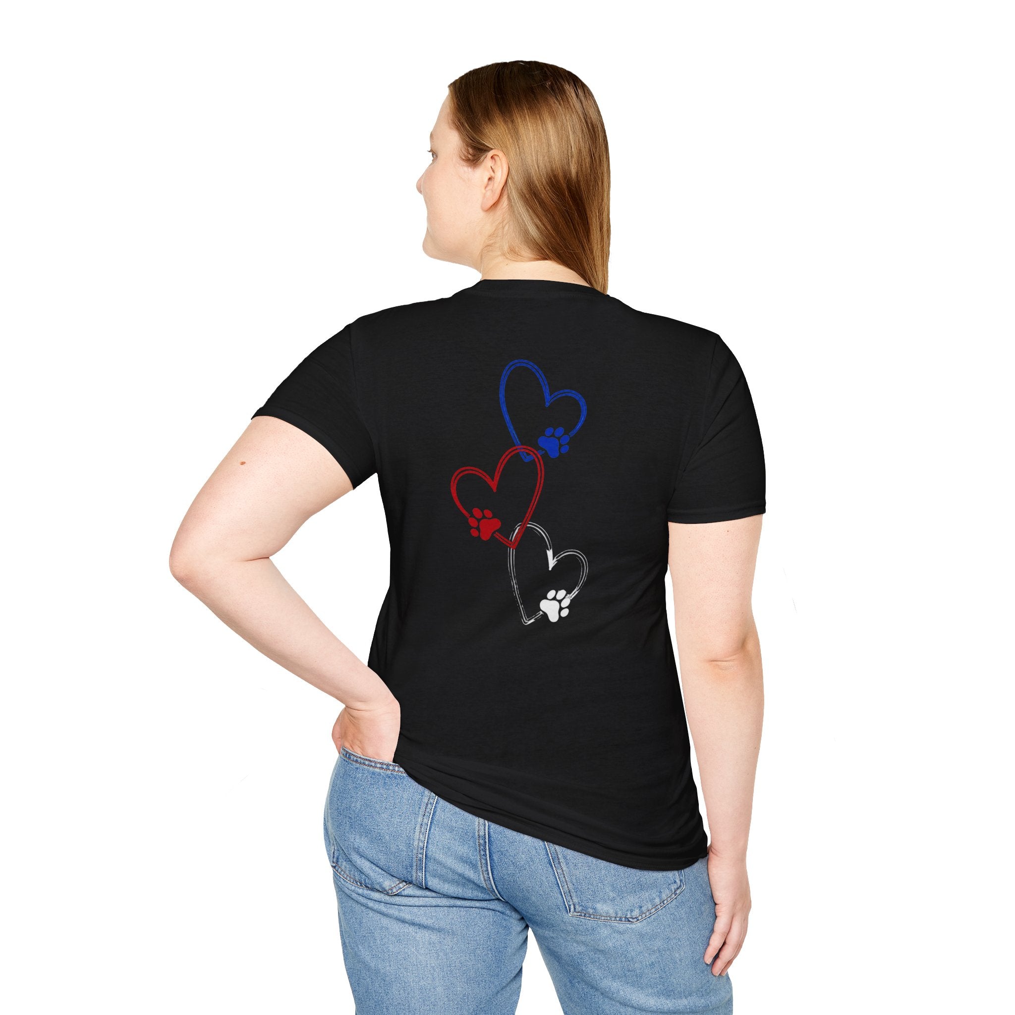 Don't You Just Love Dogs? — Heart Paw Graphic Tee for Dog Lovers