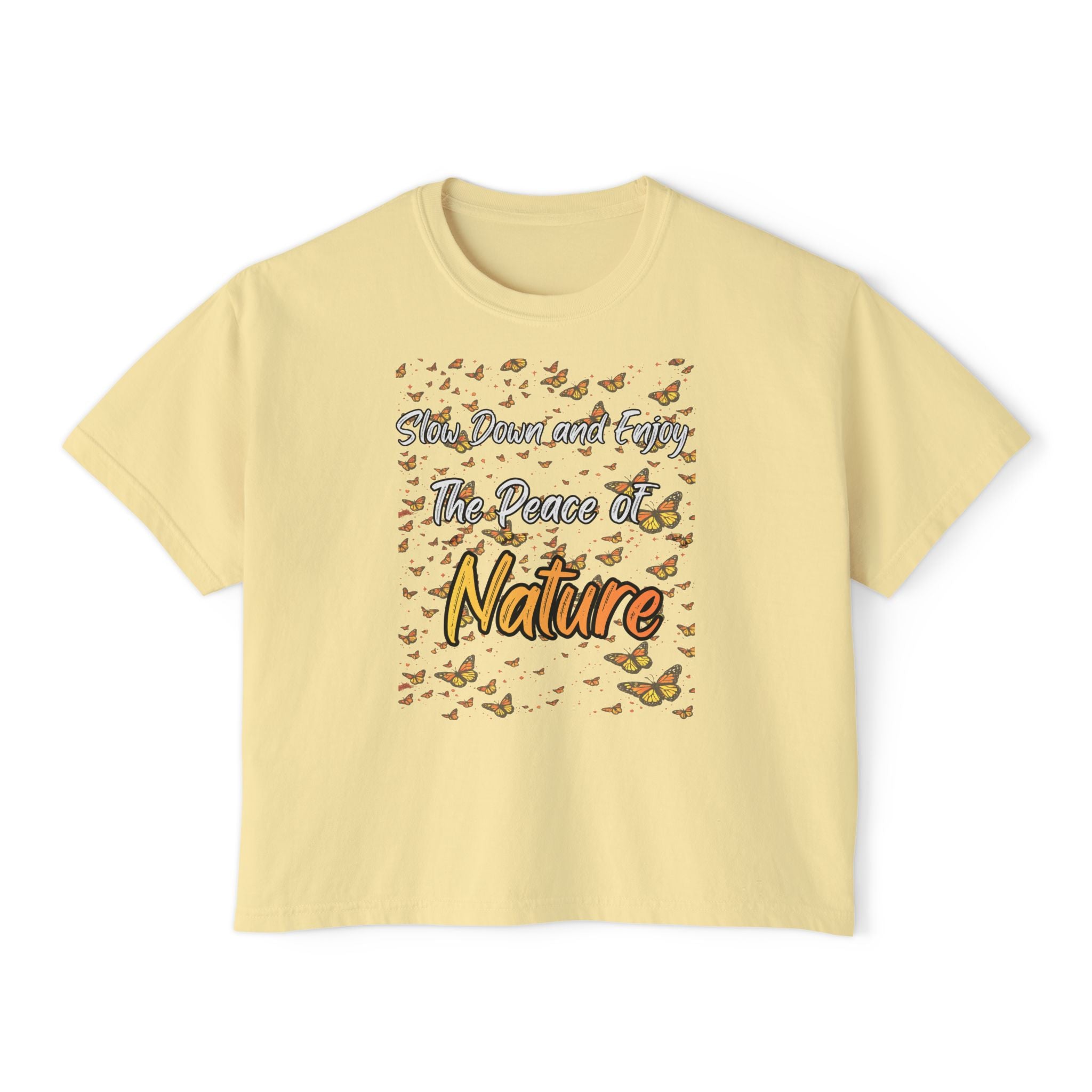 Enjoy The Peace of Nature Women’s Boxy T-Shirt