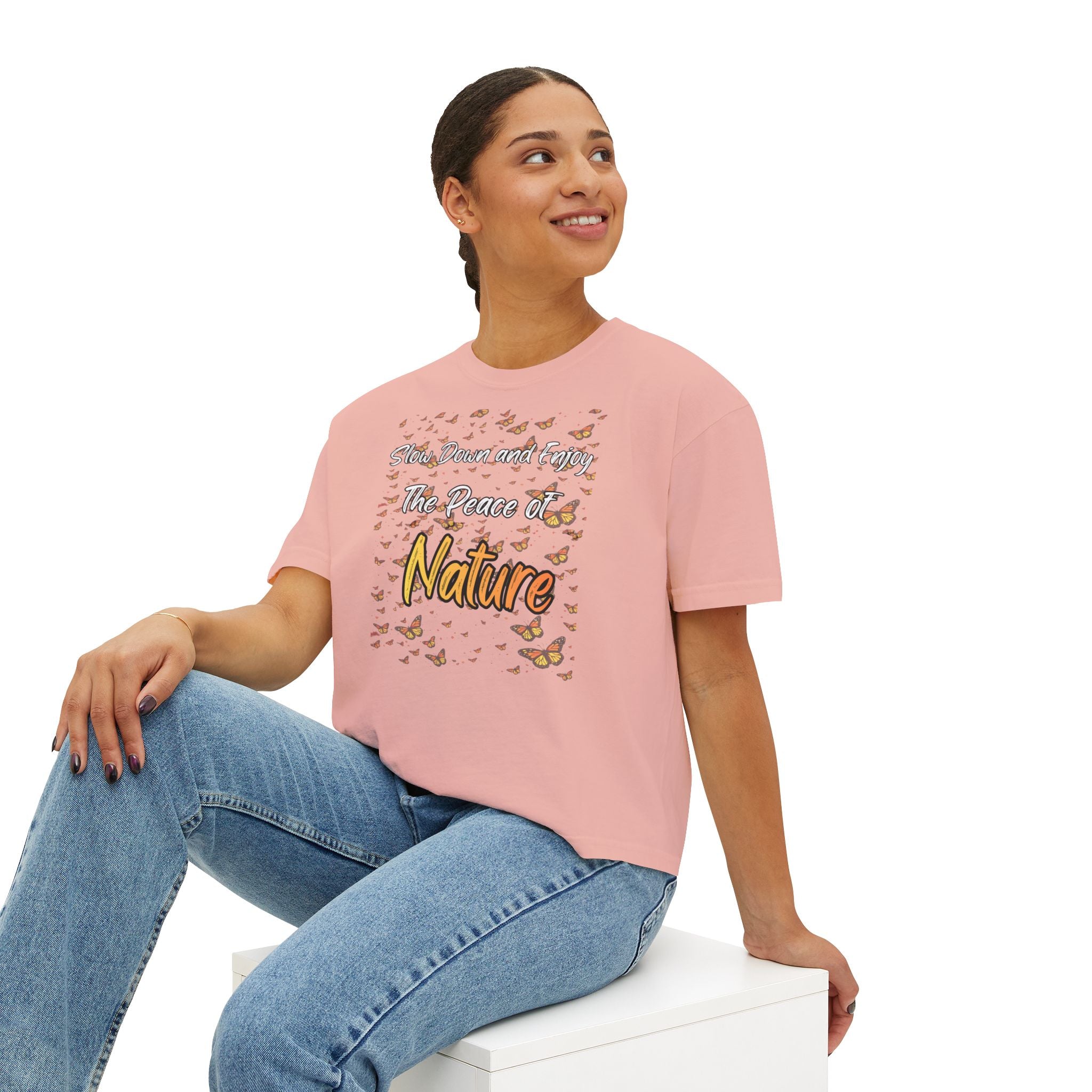 Enjoy The Peace of Nature Women’s Boxy T-Shirt