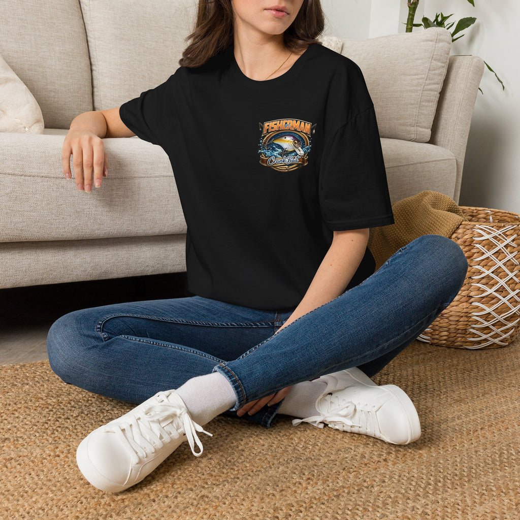 Fisherman Crest T-Shirt — Vintage Marlin Ocean Fishing Graphic