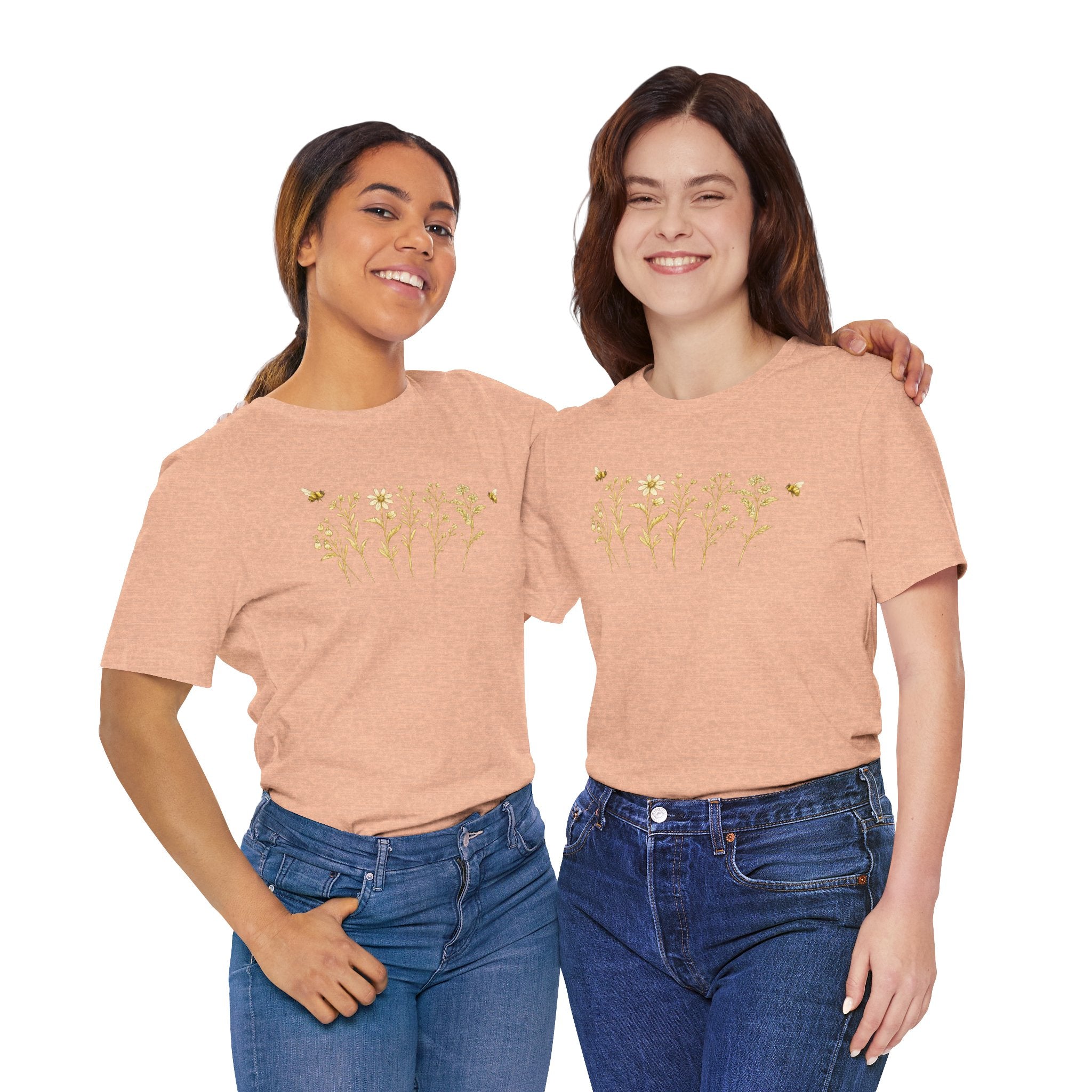 Gold Wildflower Graphic T-Shirt