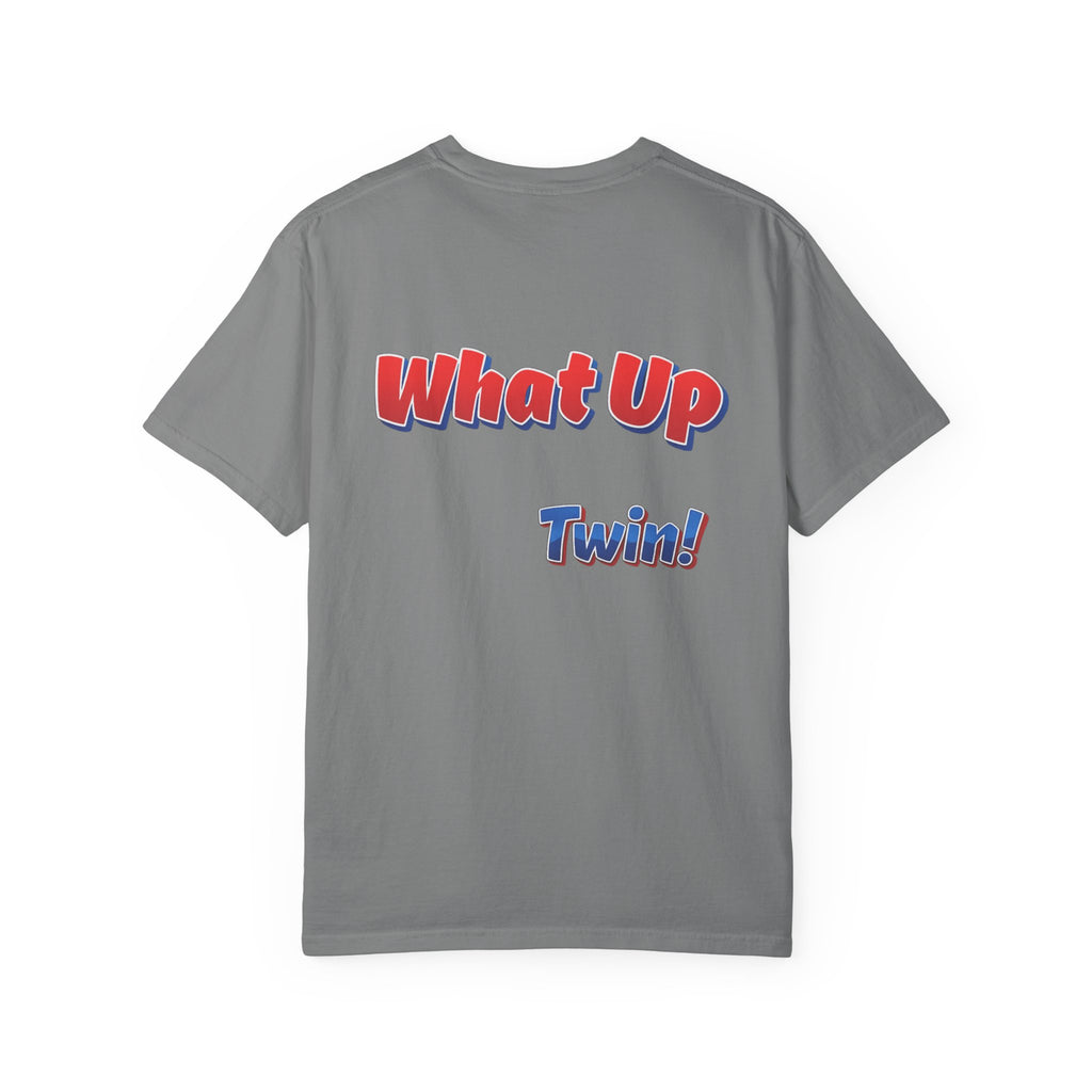 What Up Twin! Graphic T-Shirt — Cute Raccoon Character Tee