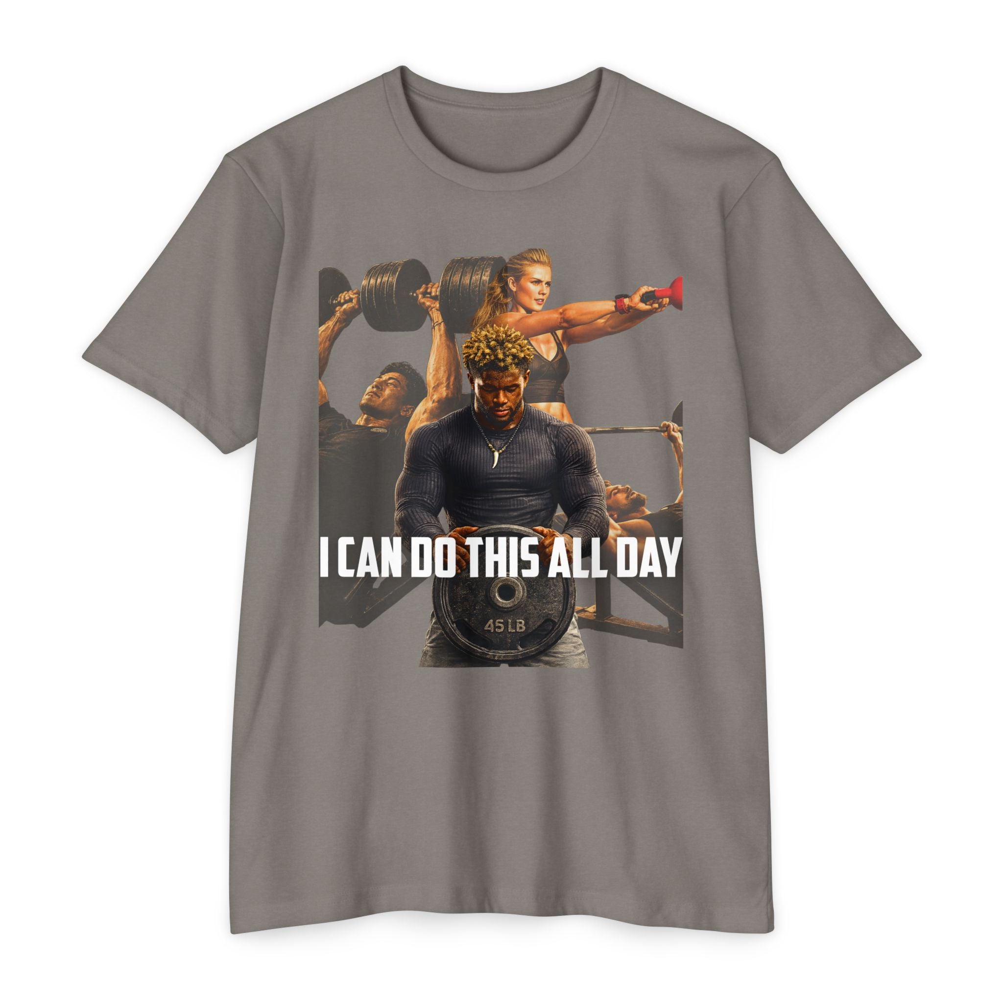 Workout T-Shirt — "I Can Do This All Day" Motivational Gym Tee