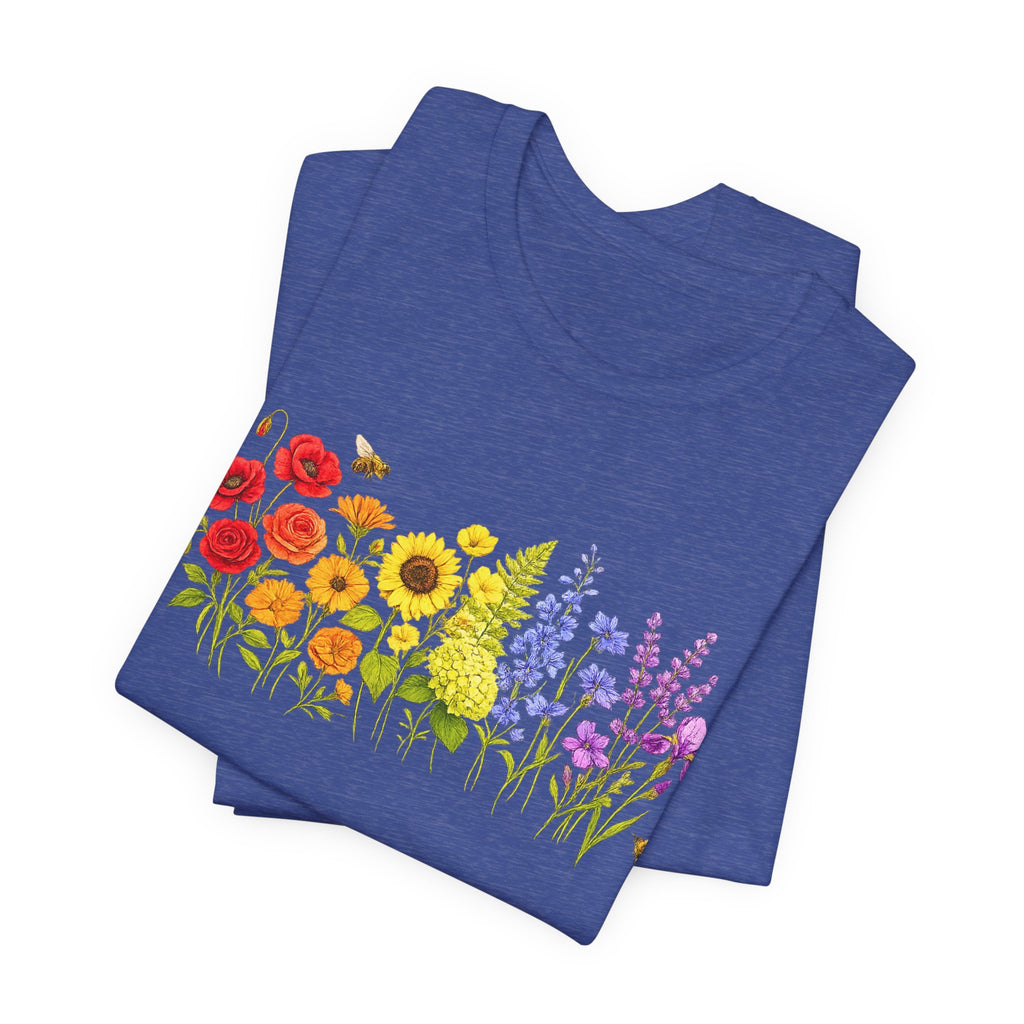 Wildflower Row Floral Garden Graphic T-Shirt