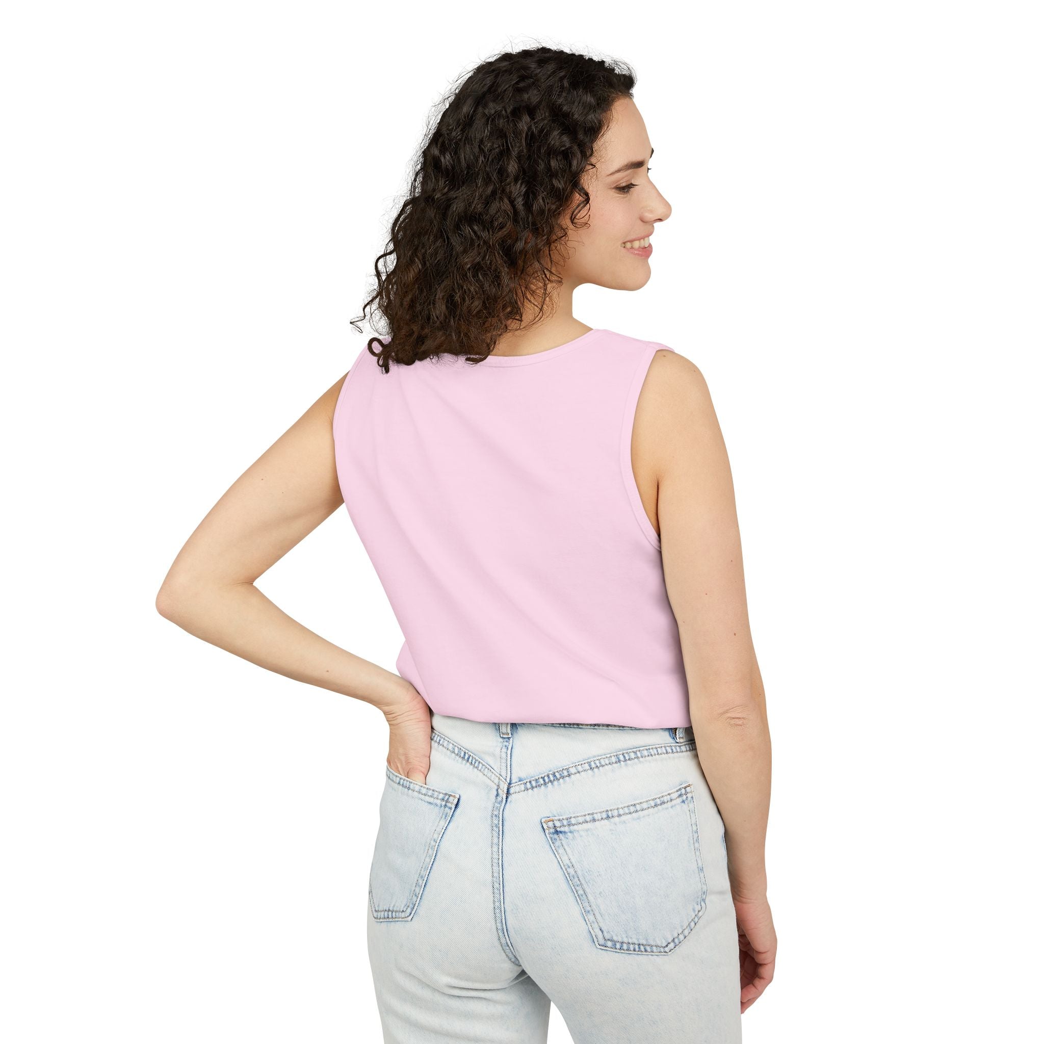 Fine Ish Loading Tank Top — Tropical Pin-Up Workout Graphic Tank