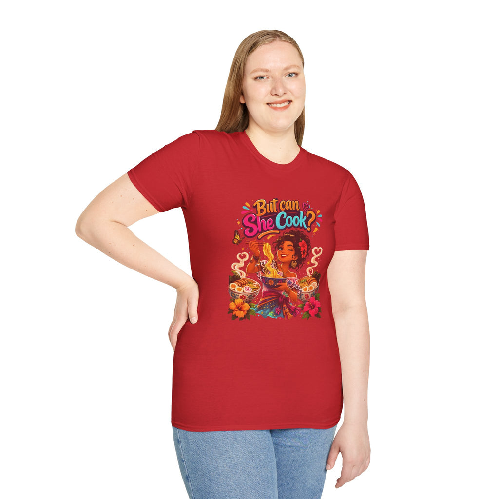 "But Can She Cook?" Retro Chef Graphic Tee