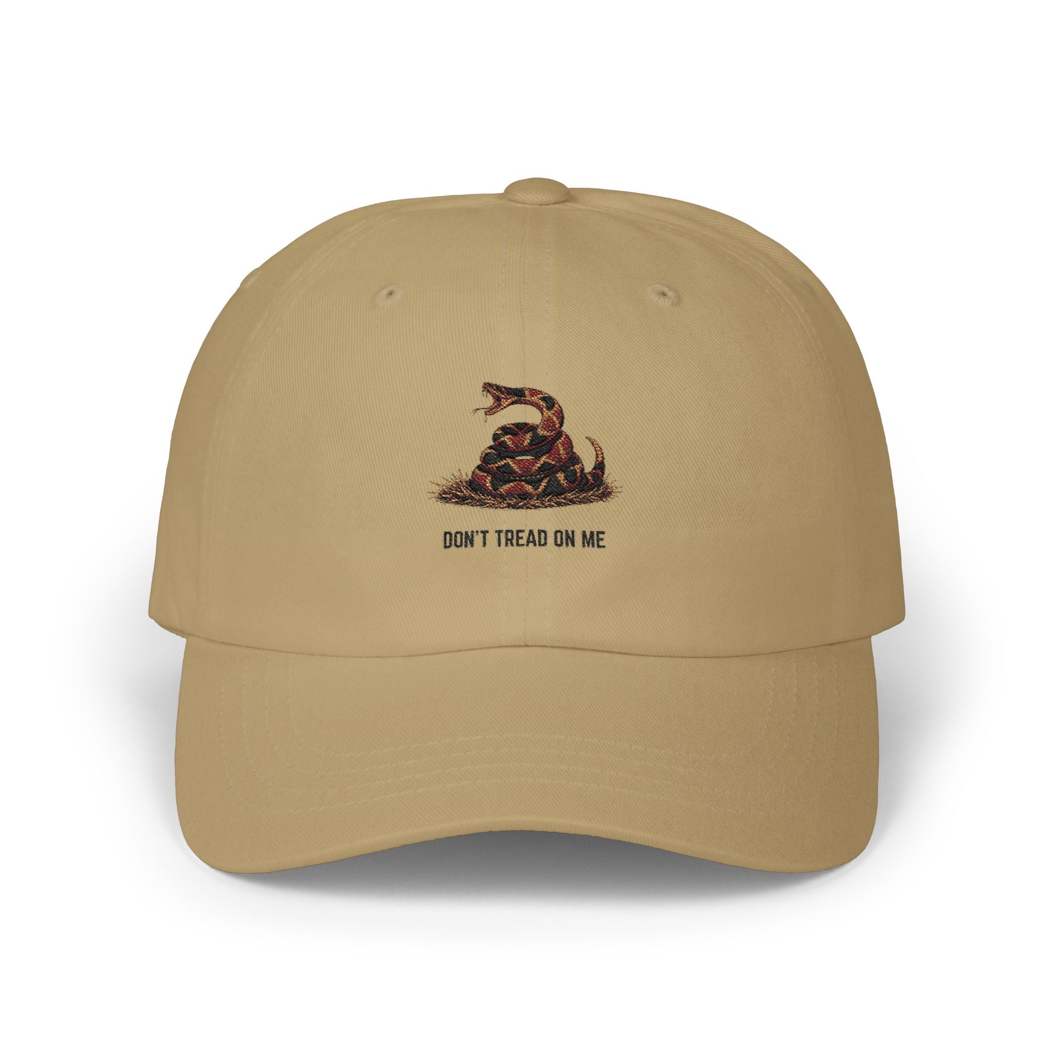 Classic Dad Cap — 'Don't Tread On Me' Gadsden Snake Embroidered Baseball Hat