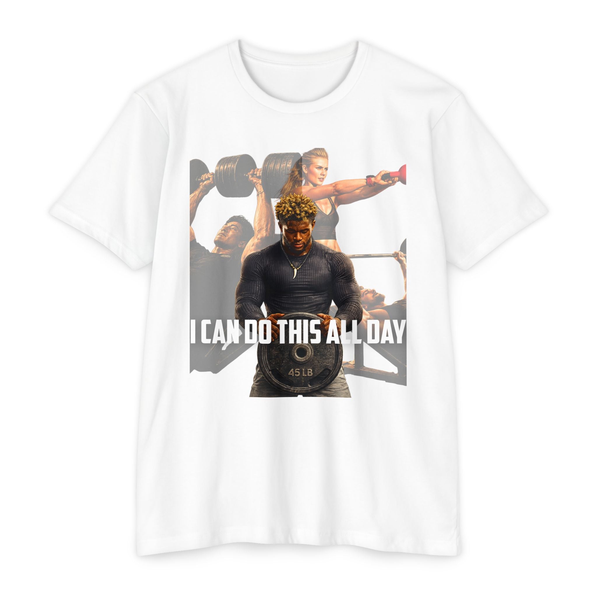 Workout T-Shirt — "I Can Do This All Day" Motivational Gym Tee