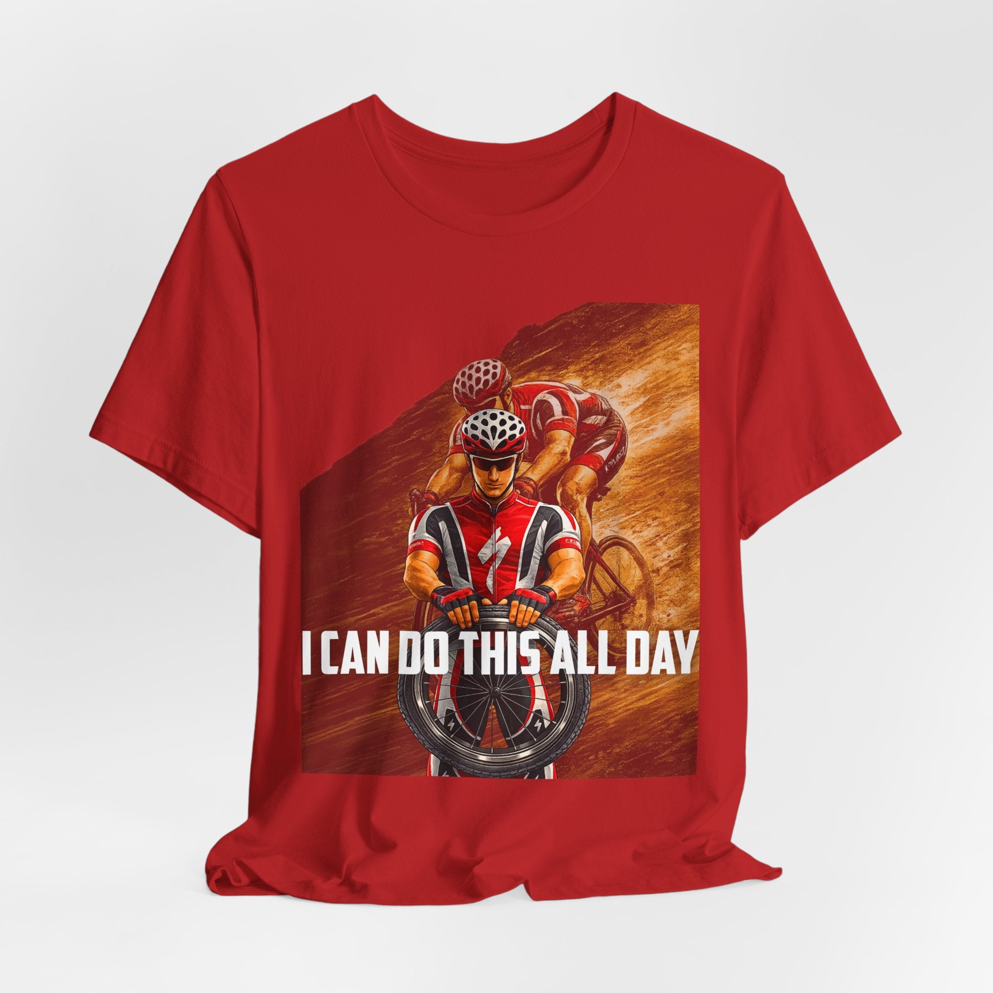 Cycling T‑Shirt — 'I Can Do This All Day' Motivational Road Bike Tee