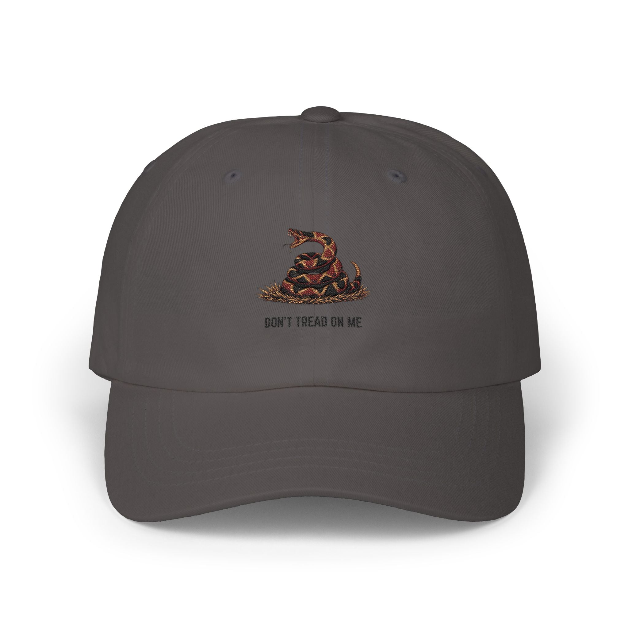 Classic Dad Cap — 'Don't Tread On Me' Gadsden Snake Embroidered Baseball Hat
