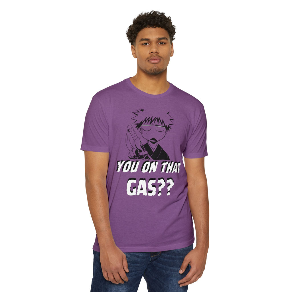 Anime Graphic T-Shirt — "You On That Gas??" Cartoon Character Tee